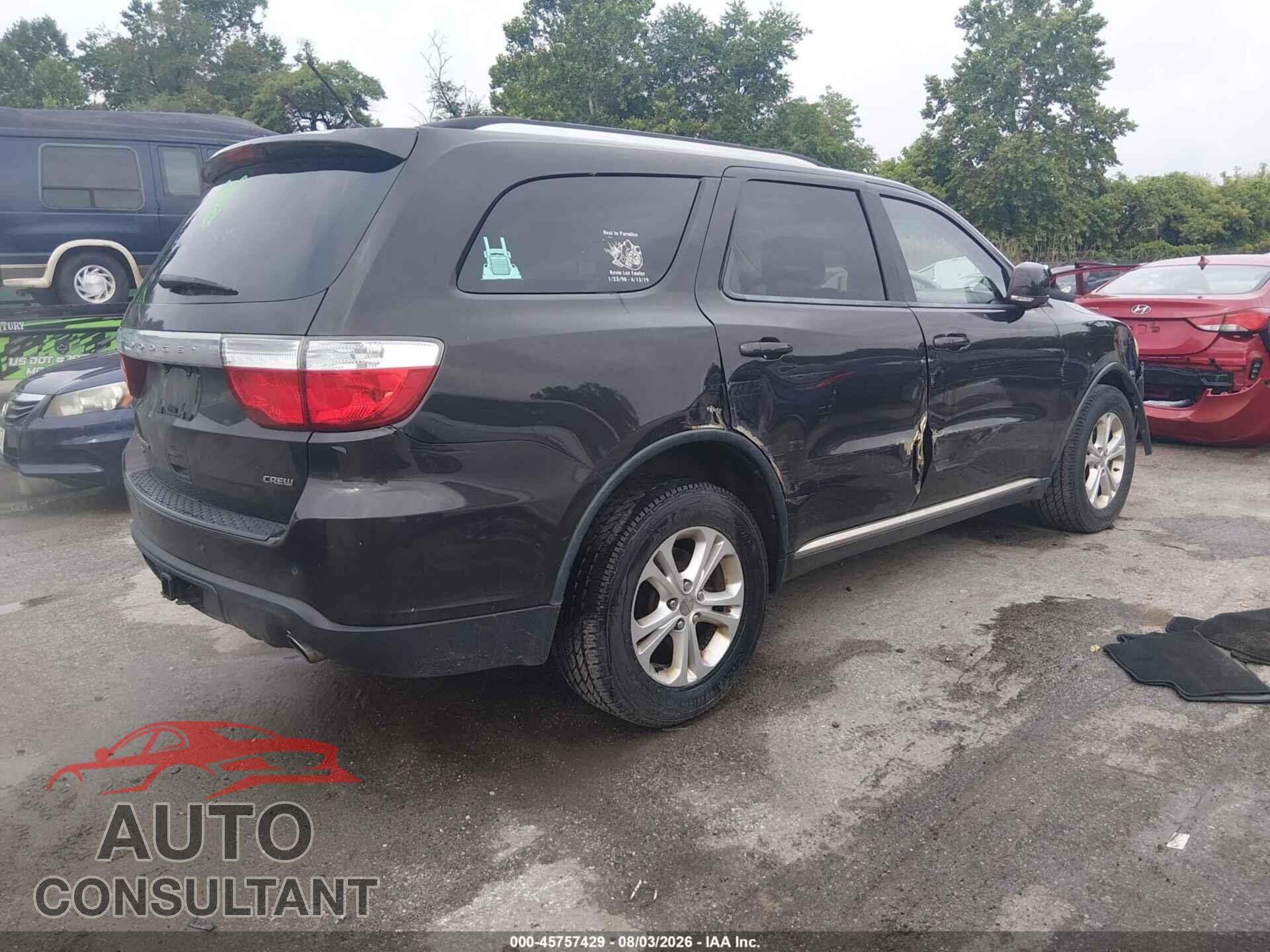 DODGE DURANGO 2012 - 1C4RDJDG5CC197923