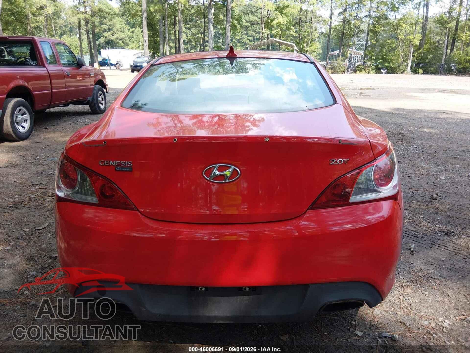 HYUNDAI GENESIS 2012 - KMHHT6KD9CU076614