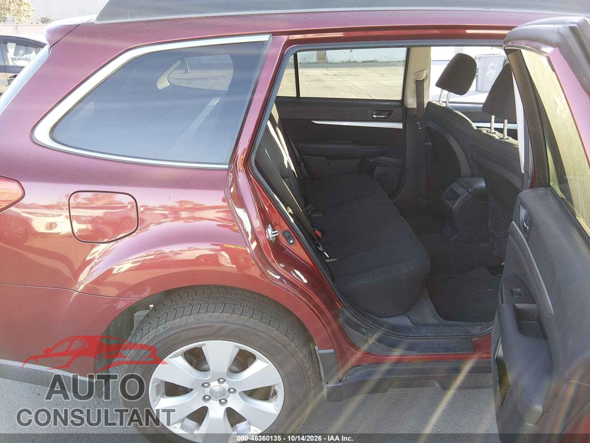 SUBARU OUTBACK 2012 - 4S4BRBCC5C3228283