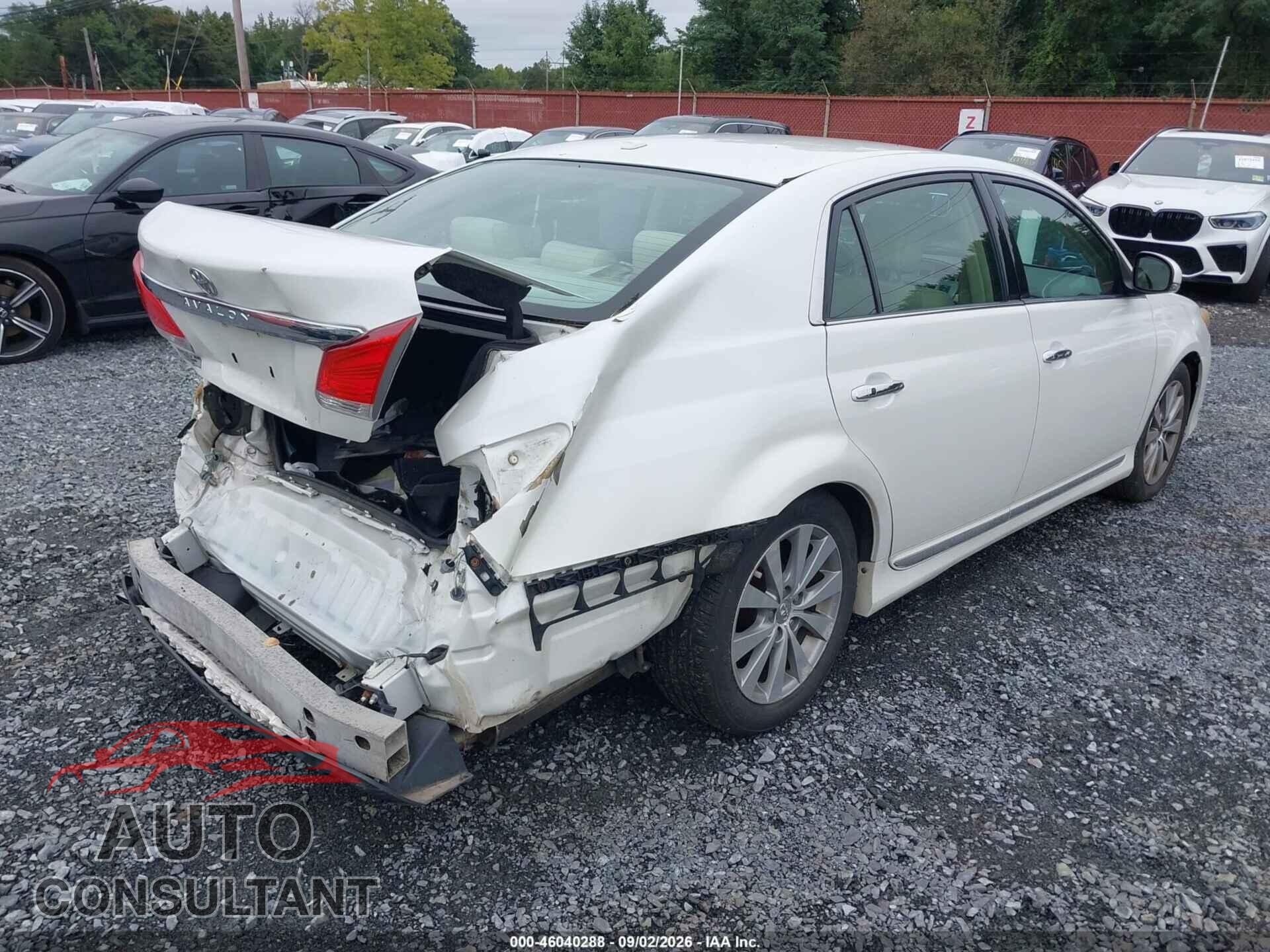 TOYOTA AVALON 2012 - 4T1BK3DB9CU473632
