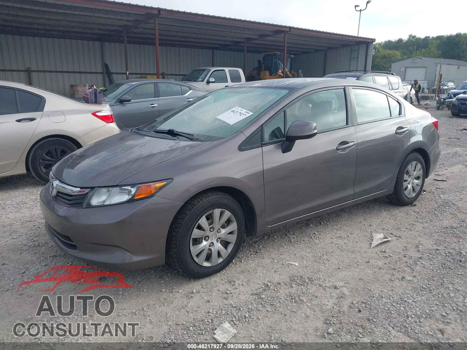 HONDA CIVIC 2012 - 19XFB2F50CE086179