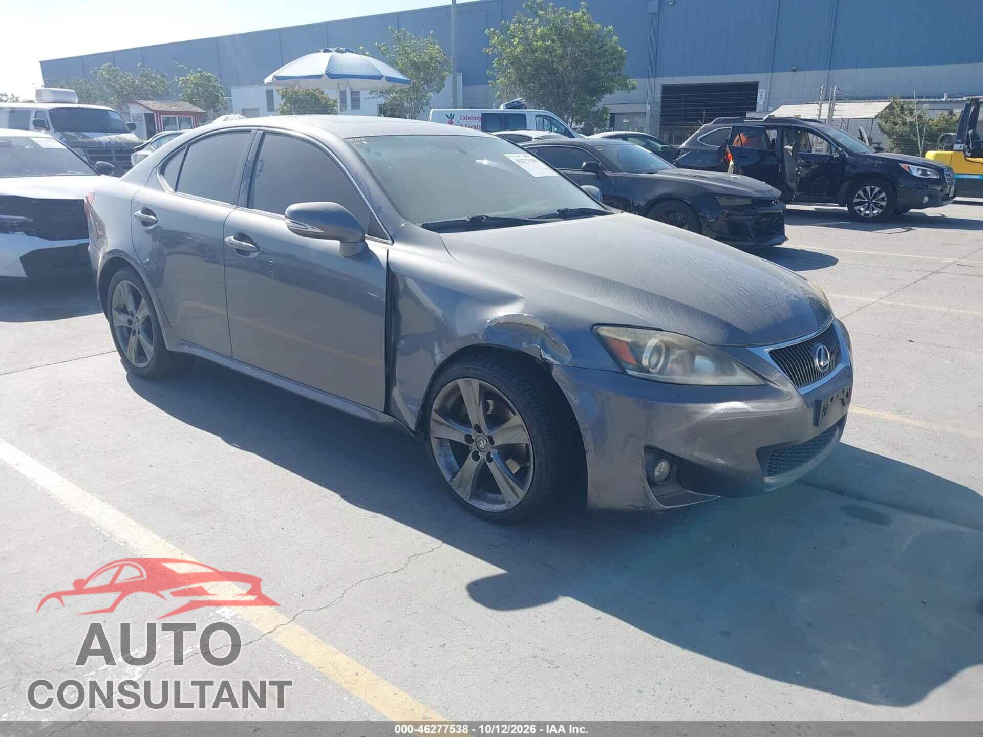 LEXUS IS 250 2012 - JTHBF5C28C5160893