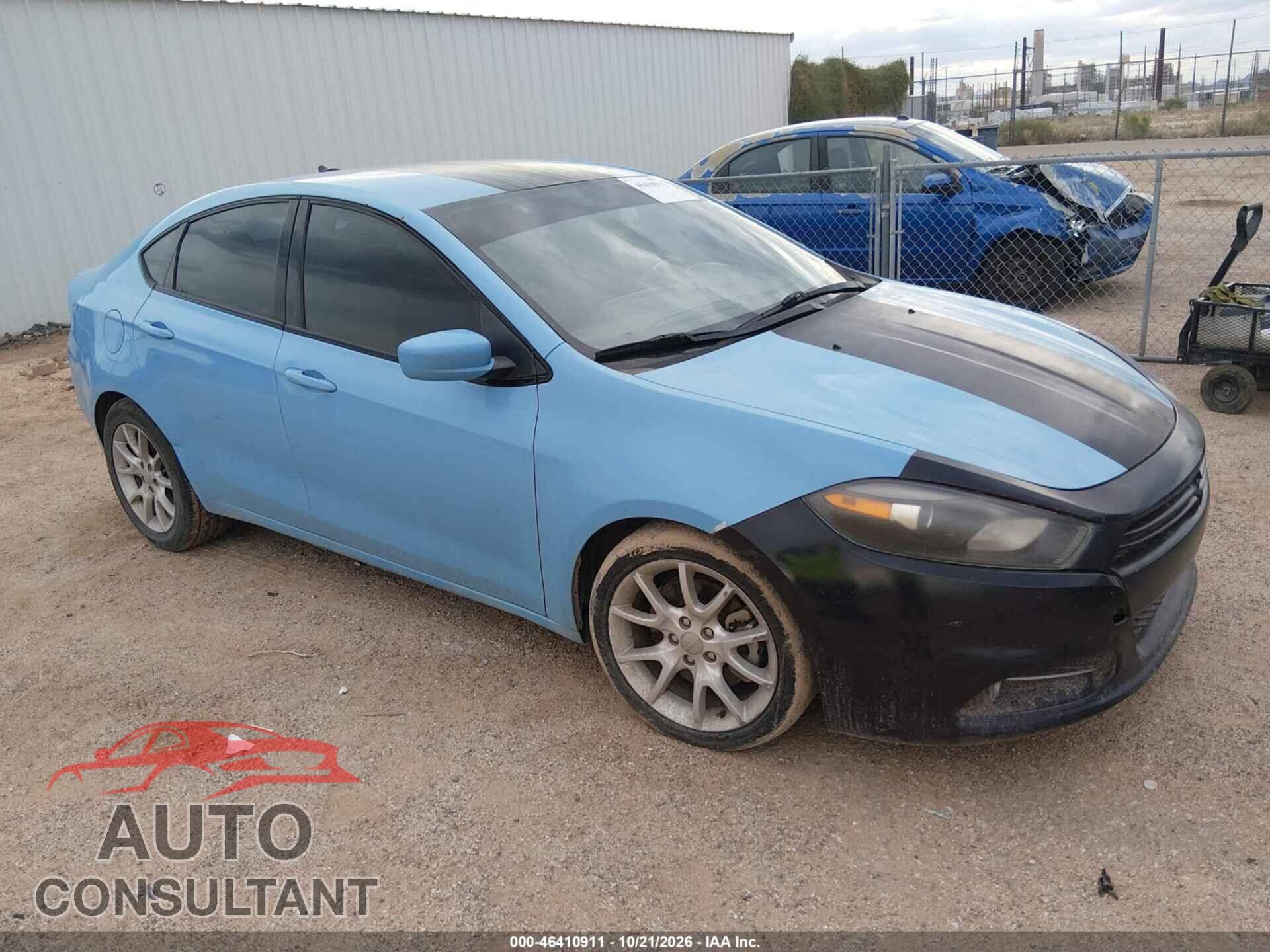 DODGE DART 2013 - 1C3CDFBA9DD296617