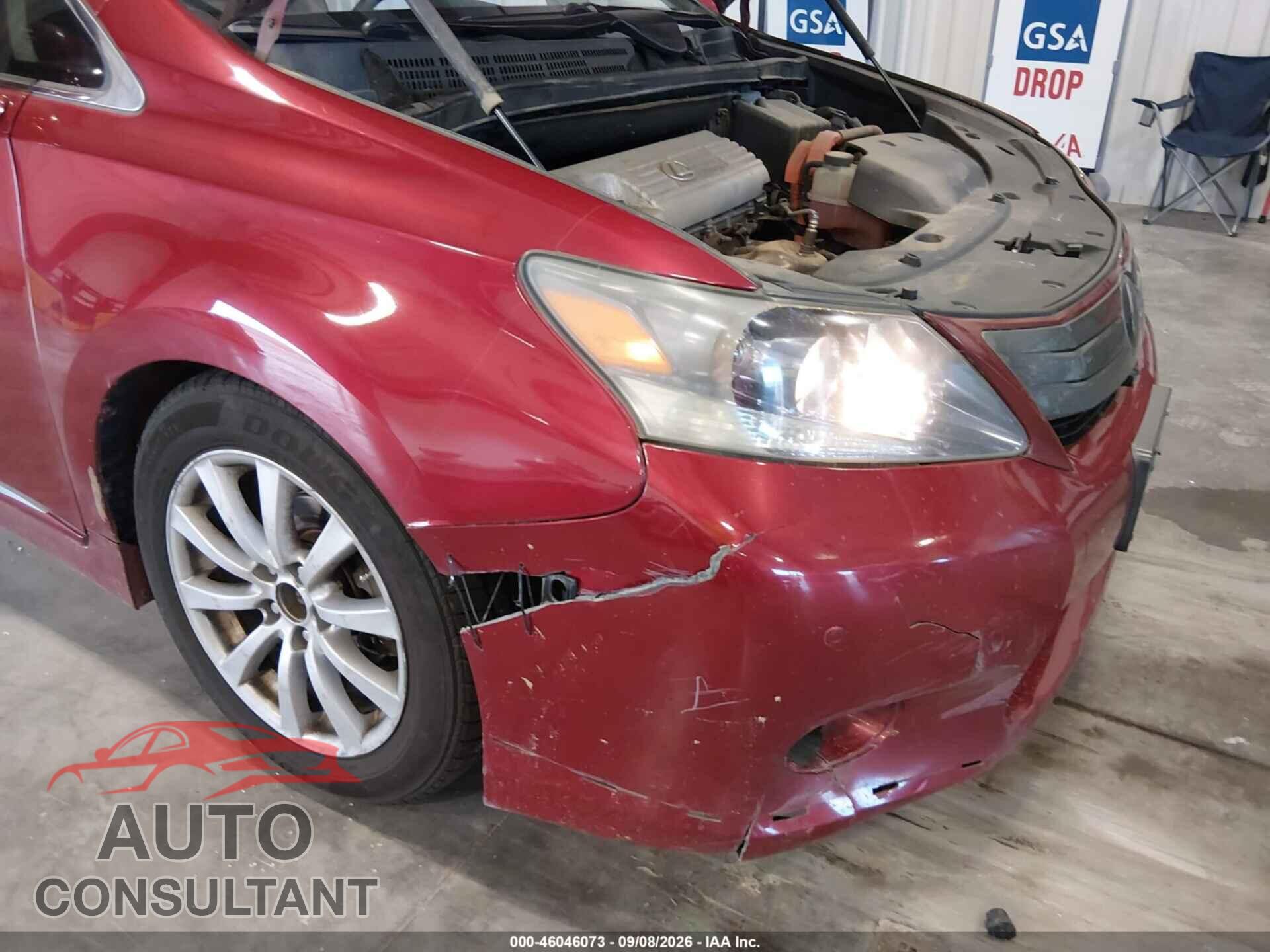 LEXUS HS 250H 2010 - JTHBB1BA9A2005233