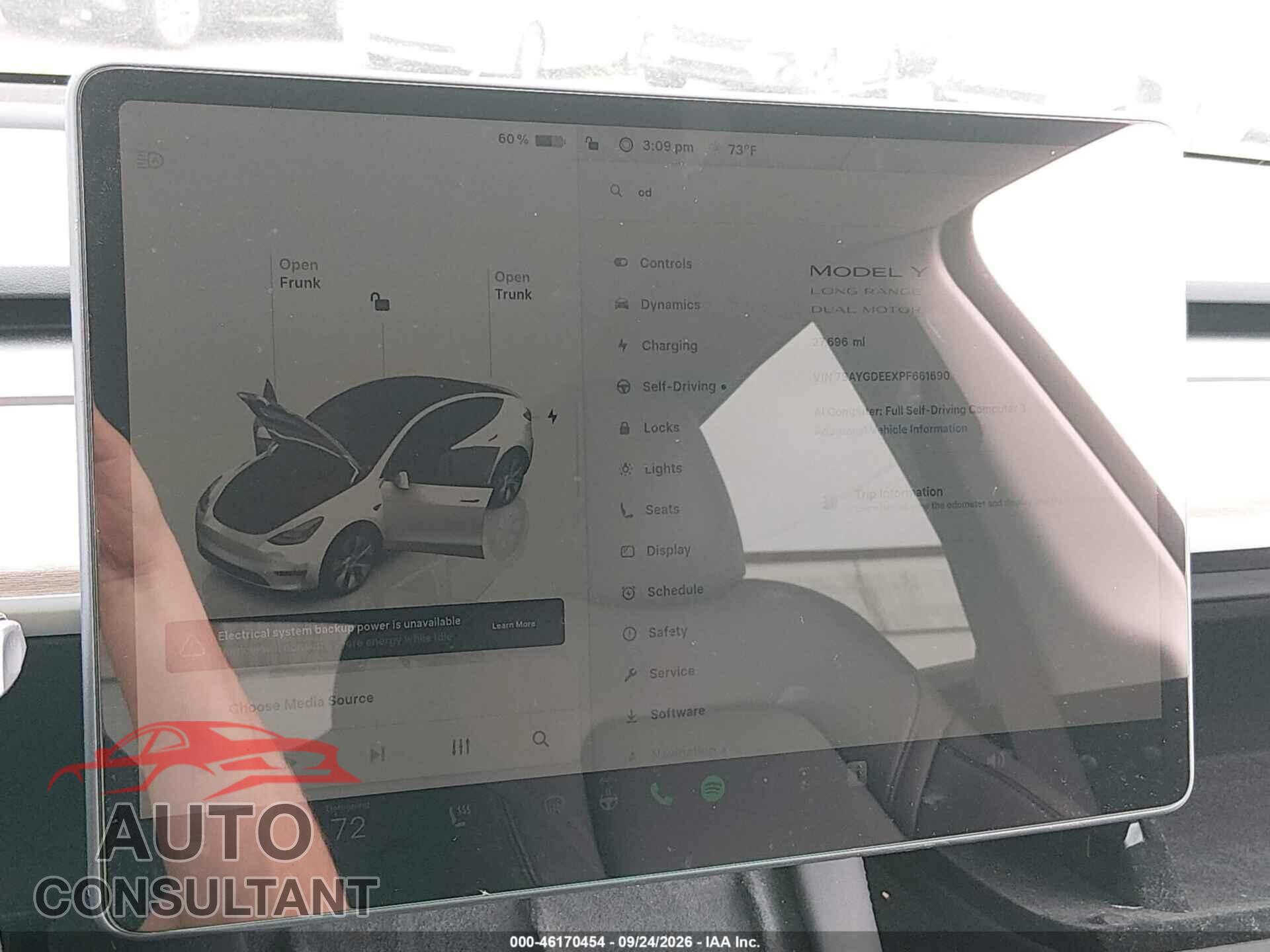 TESLA MODEL Y 2023 - 7SAYGDEEXPF661690