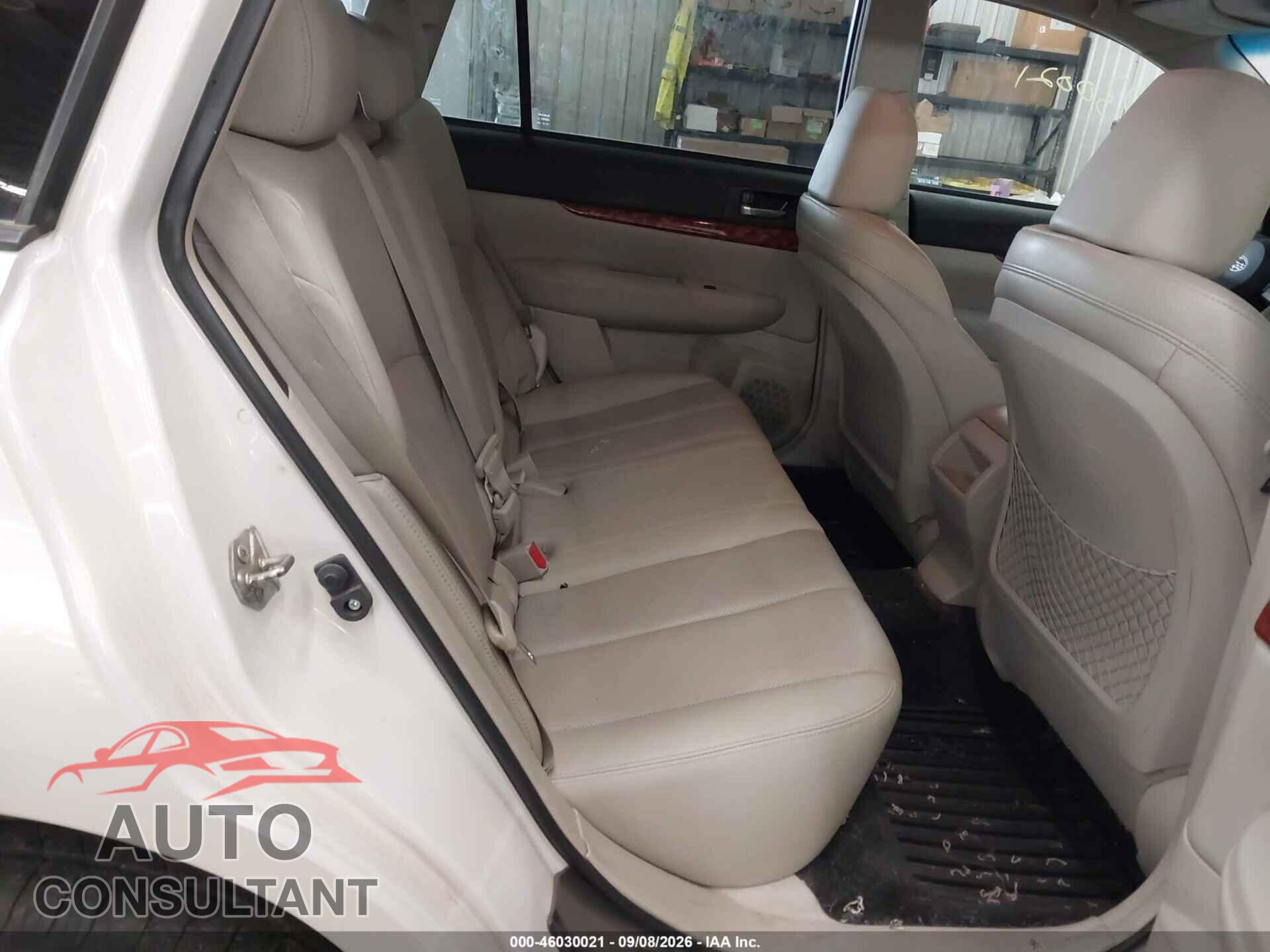 SUBARU OUTBACK 2012 - 4S4BRDKC9C2203549