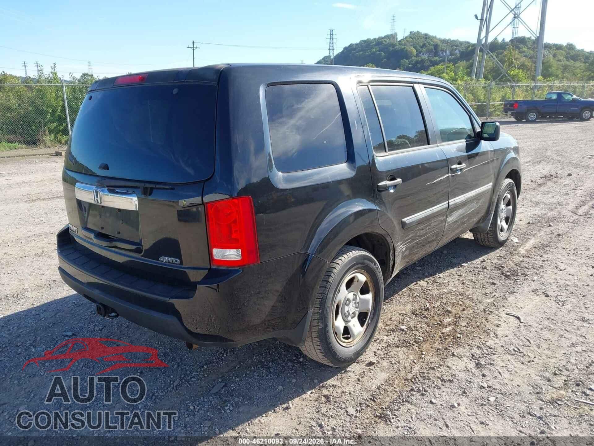 HONDA PILOT 2011 - 5FNYF4H26BB061419