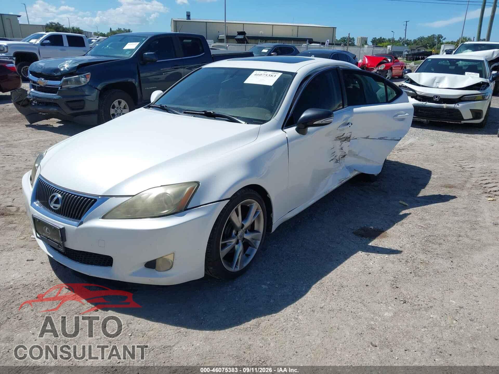 LEXUS IS 250 2010 - JTHBF5C29A2096409