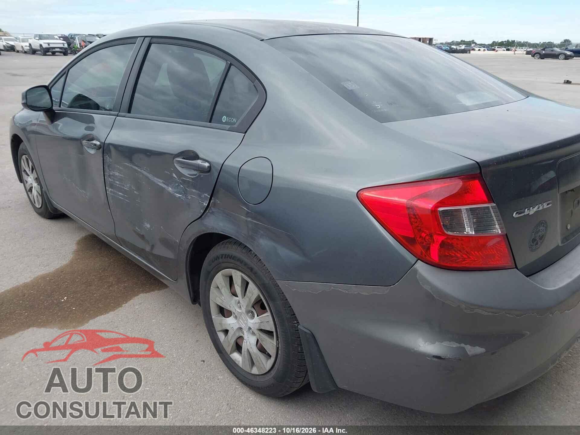 HONDA CIVIC 2012 - 2HGFB2F57CH317617