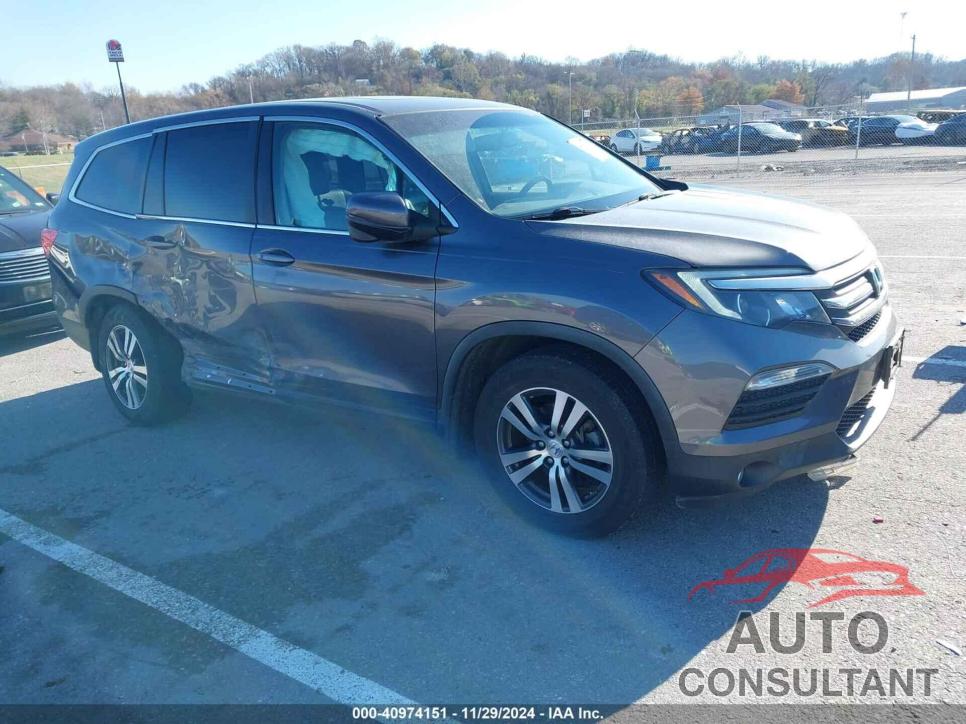 HONDA PILOT 2017 - 5FNYF5H88HB034161