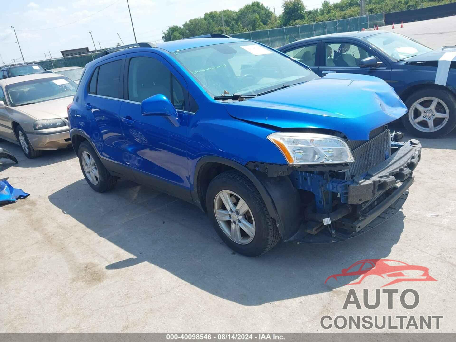 CHEVROLET TRAX 2016 - KL7CJPSB3GB665794