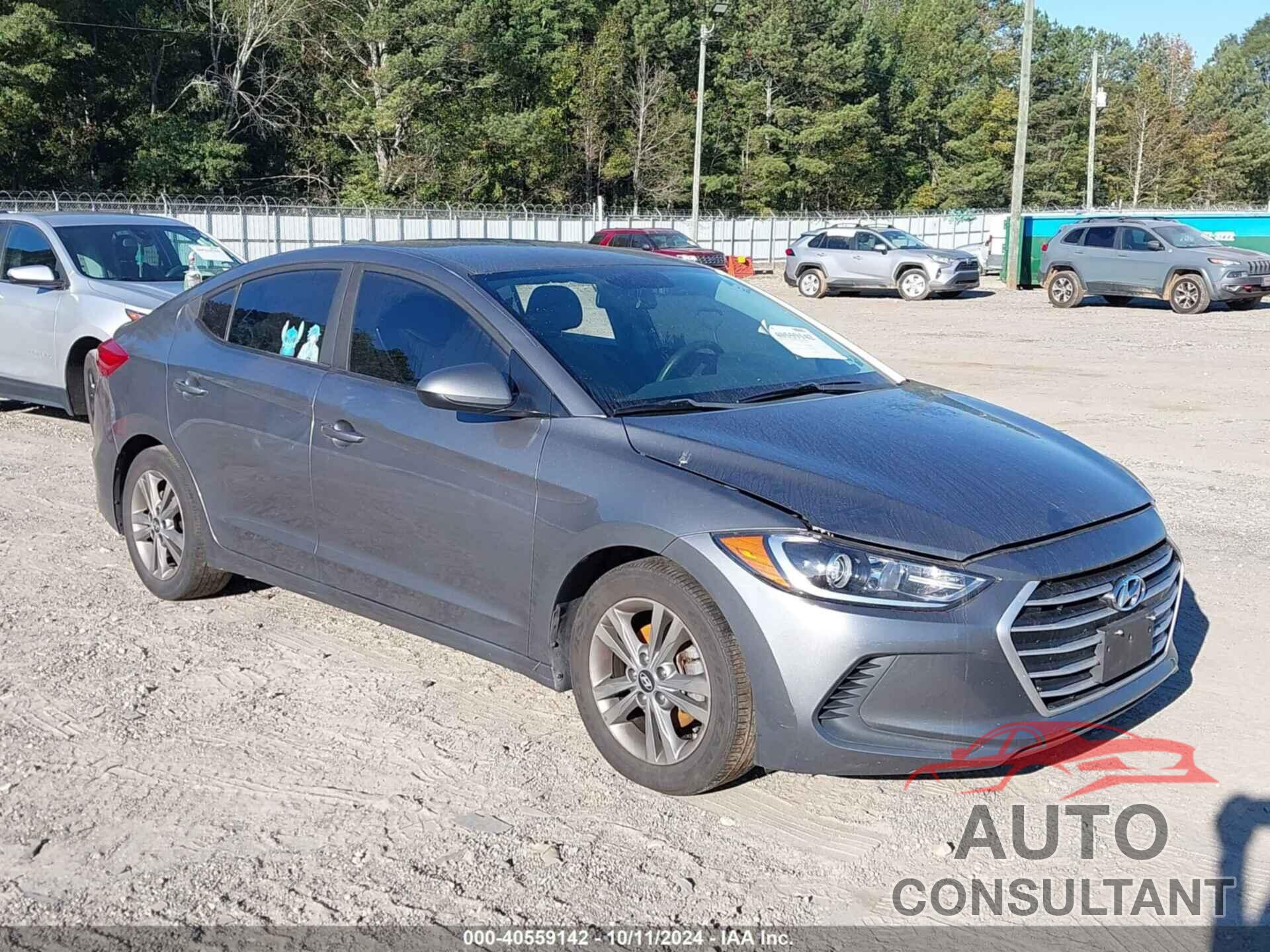 HYUNDAI ELANTRA 2018 - 5NPD84LF4JH240349