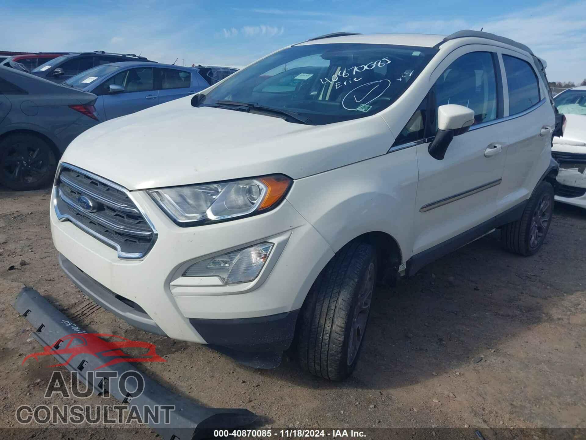 FORD ECOSPORT 2019 - MAJ6S3KL5KC293933