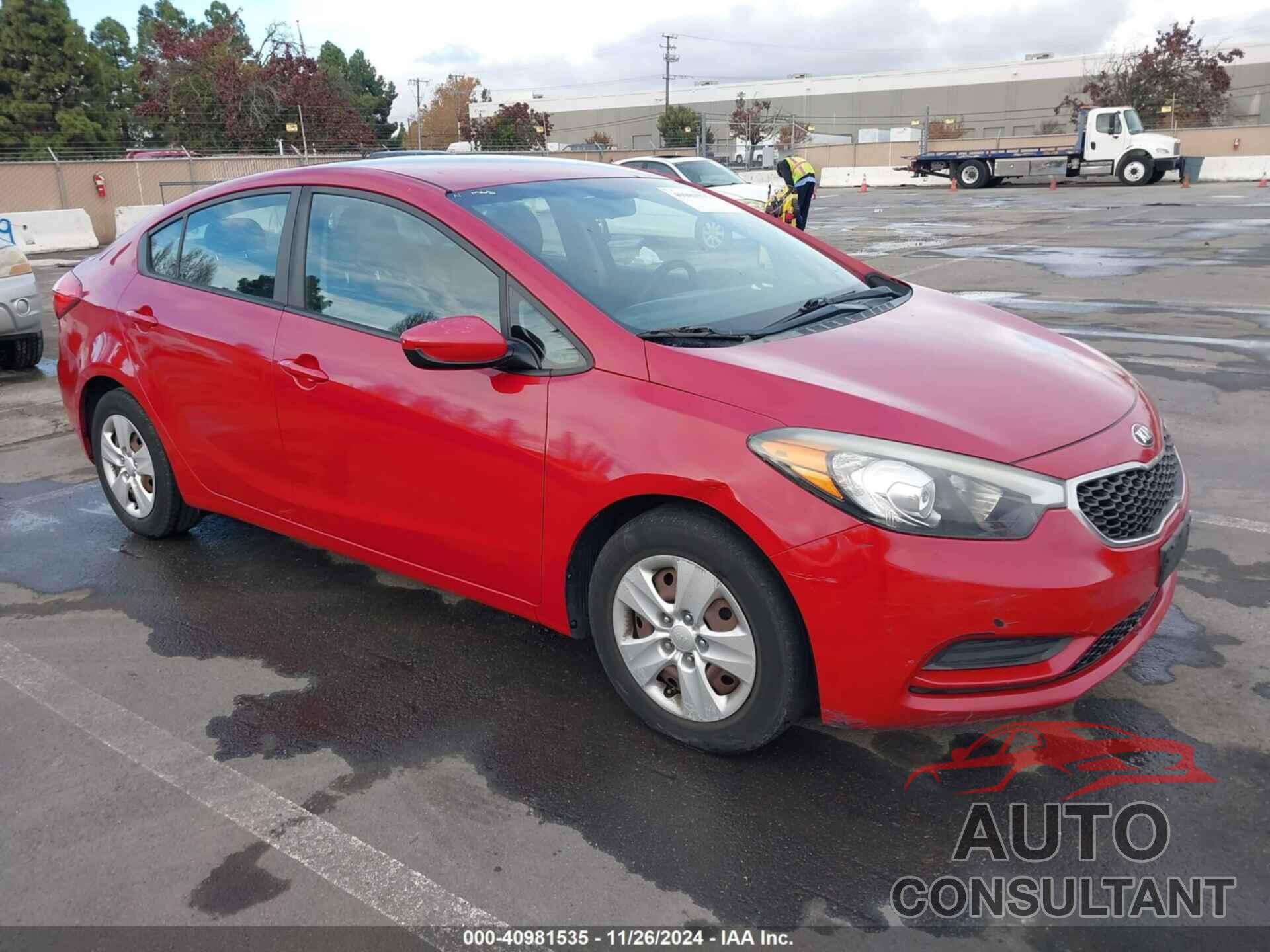 KIA FORTE 2016 - KNAFK4A66G5526223