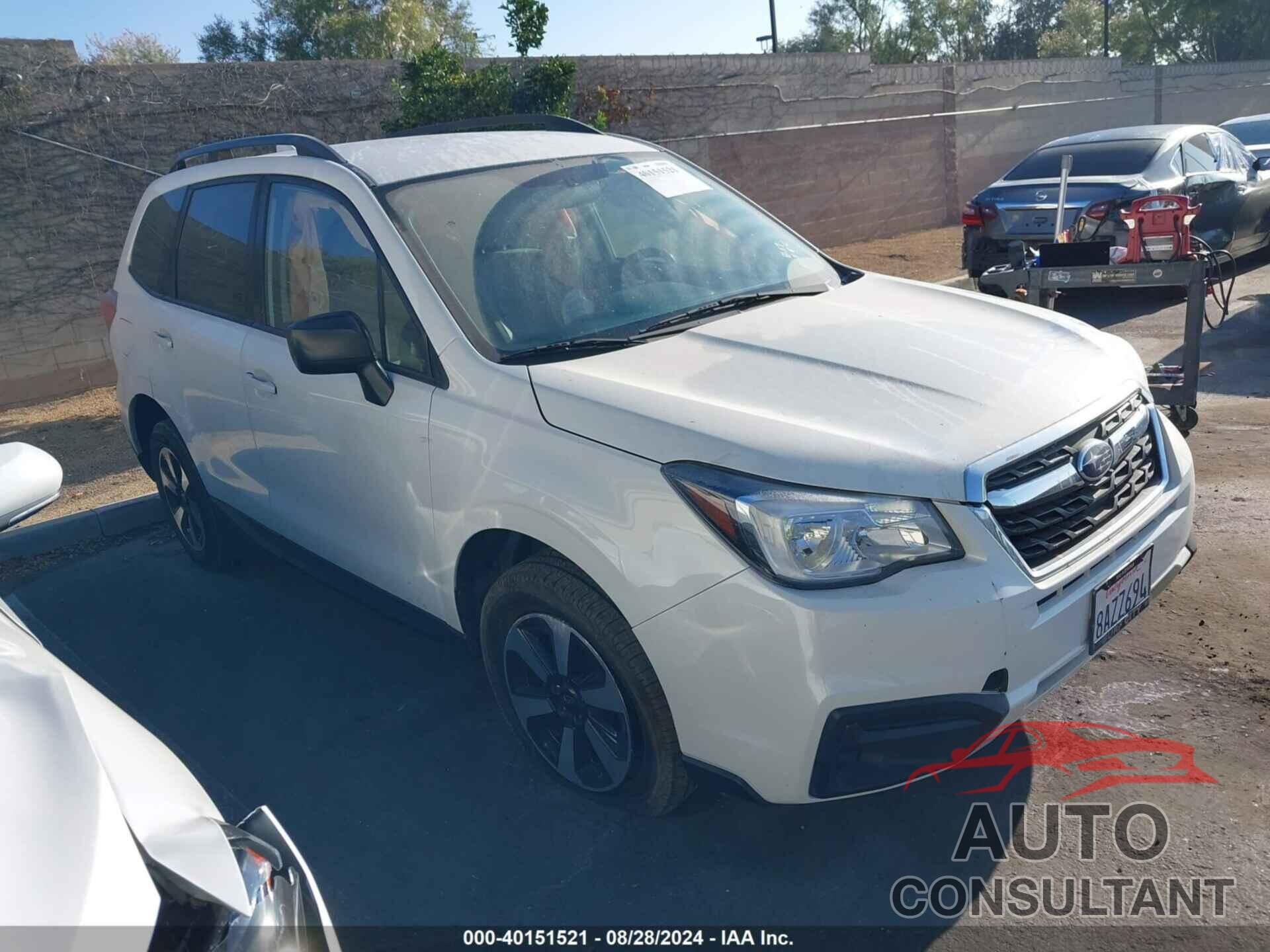 SUBARU FORESTER 2018 - JF2SJABC5JH415175