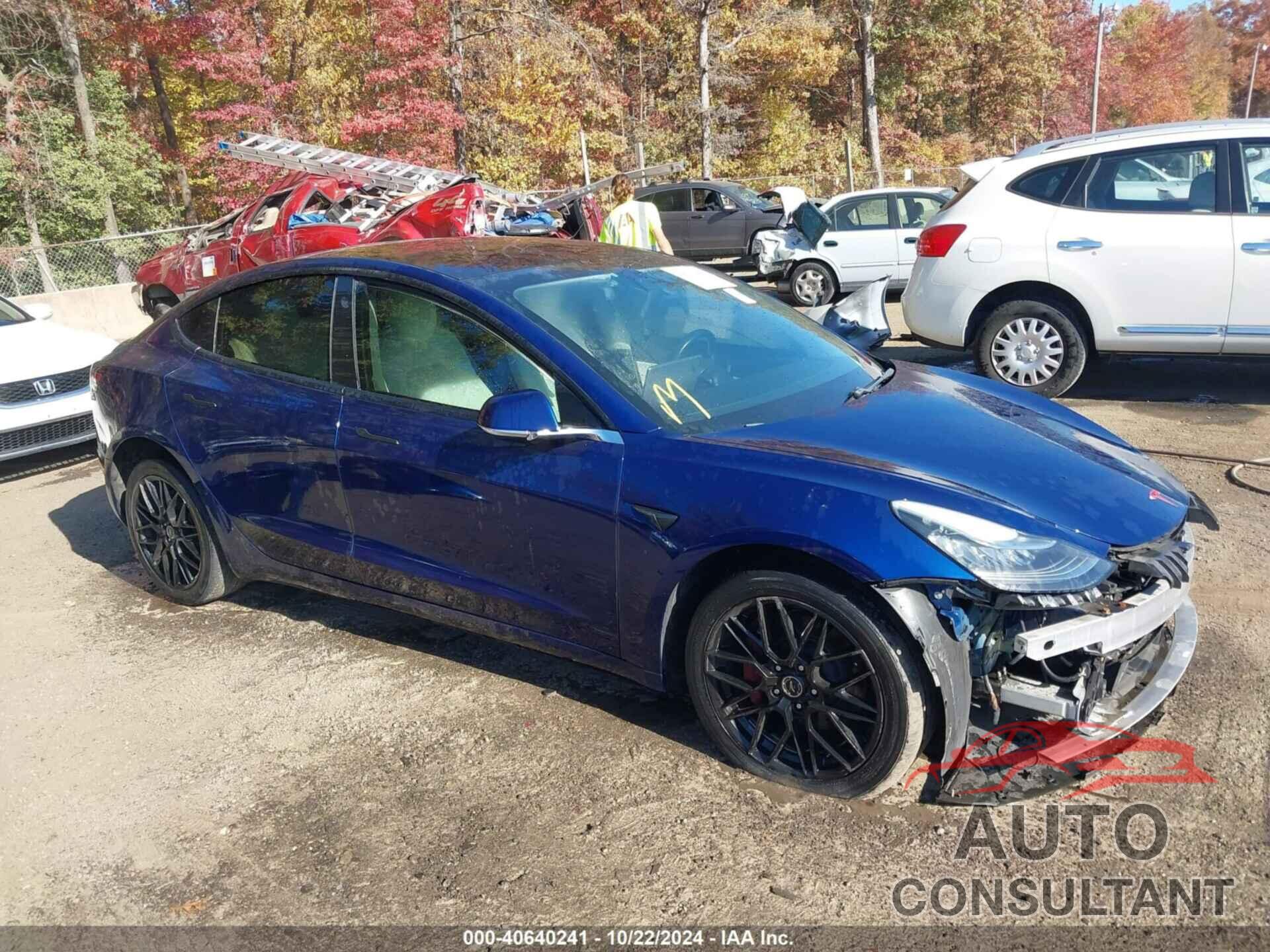 TESLA MODEL 3 2018 - 5YJ3E1EB5JF096595