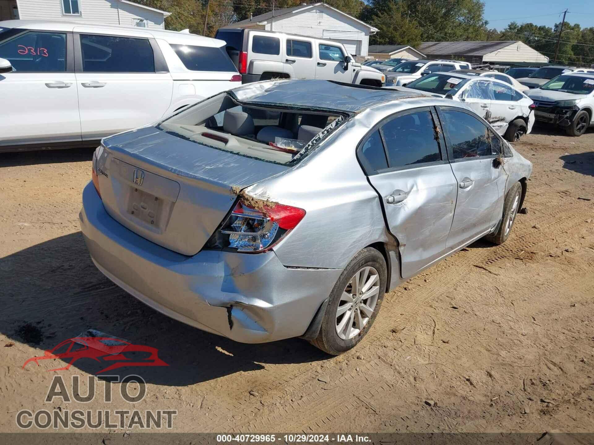 HONDA CIVIC 2012 - 2HGFB2F89CH312655