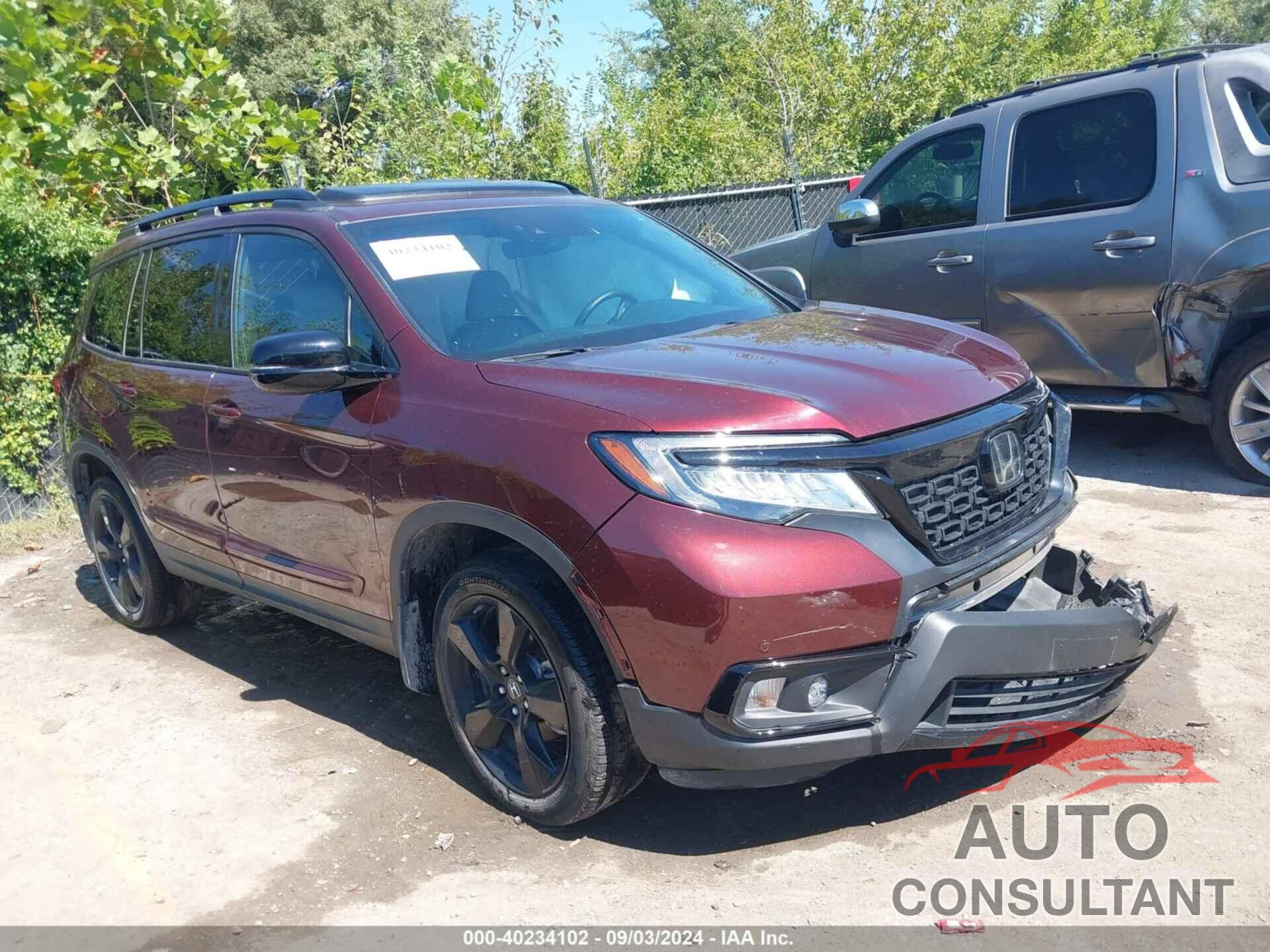 HONDA PASSPORT 2019 - 5FNYF8H00KB019608