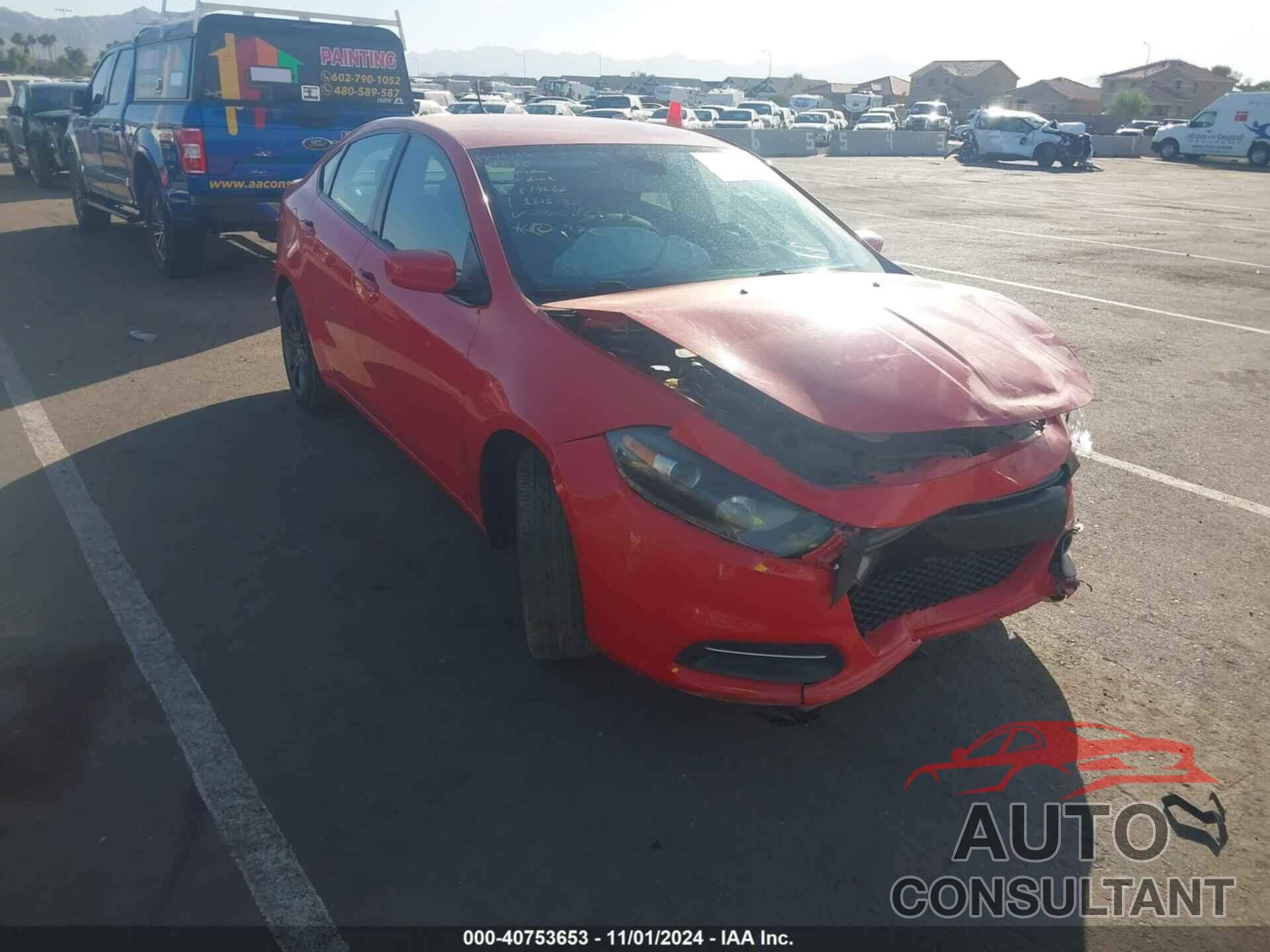 DODGE DART 2016 - 1C3CDFAAXGD706606