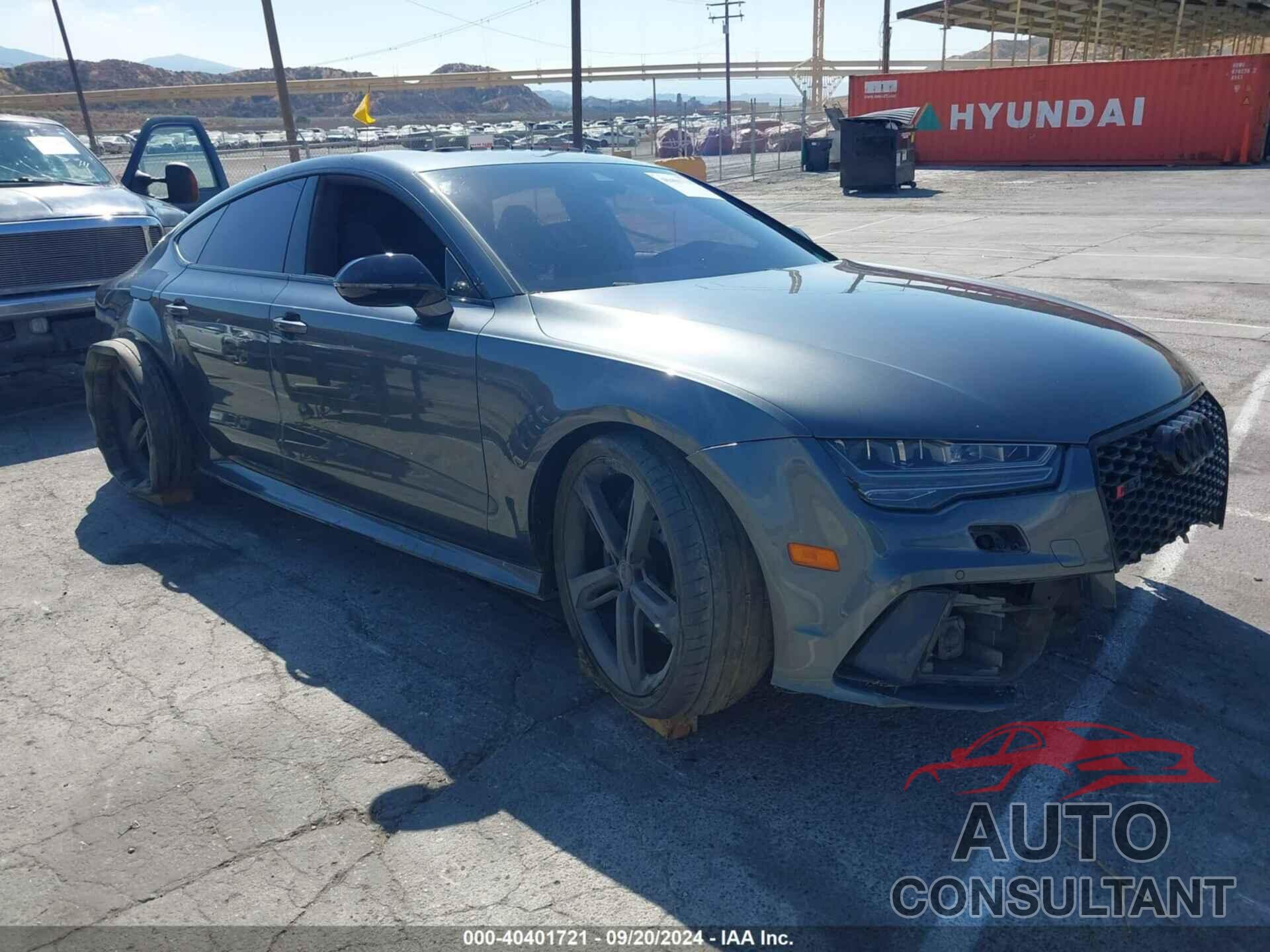 AUDI RS 7 2016 - WUAW2AFC8GN900494