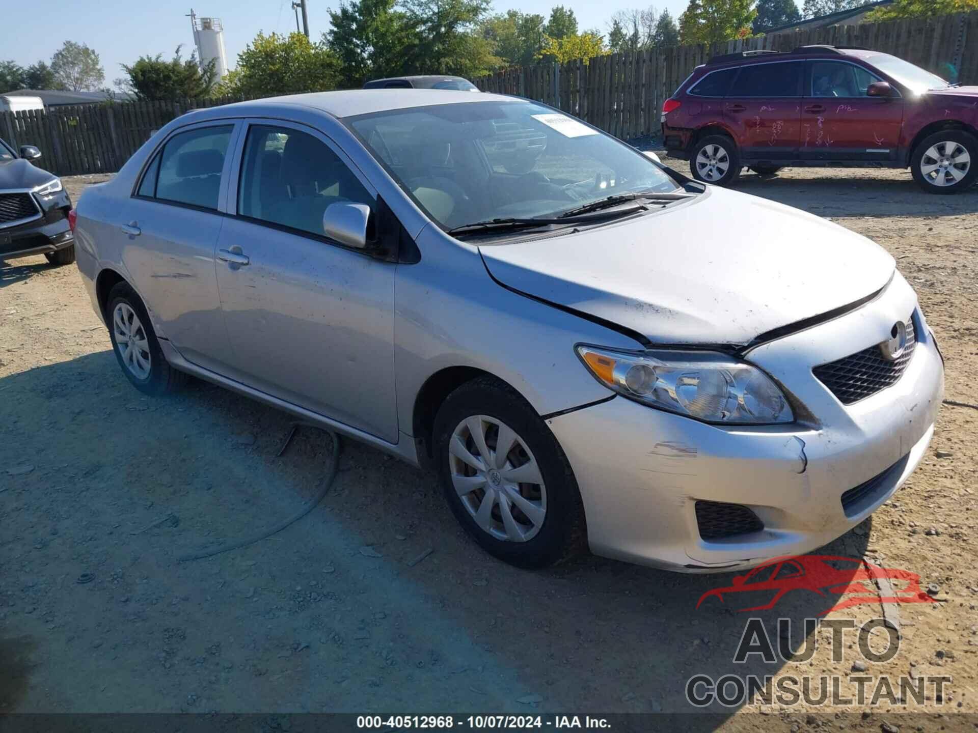 TOYOTA COROLLA 2009 - JTDBL40E799081929