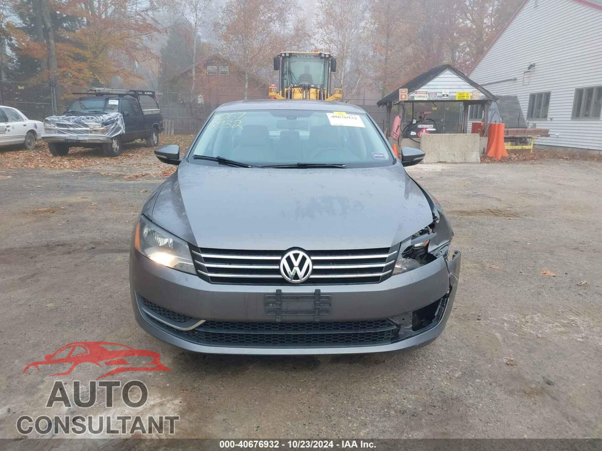 VOLKSWAGEN PASSAT 2012 - 1VWBP7A39CC062602