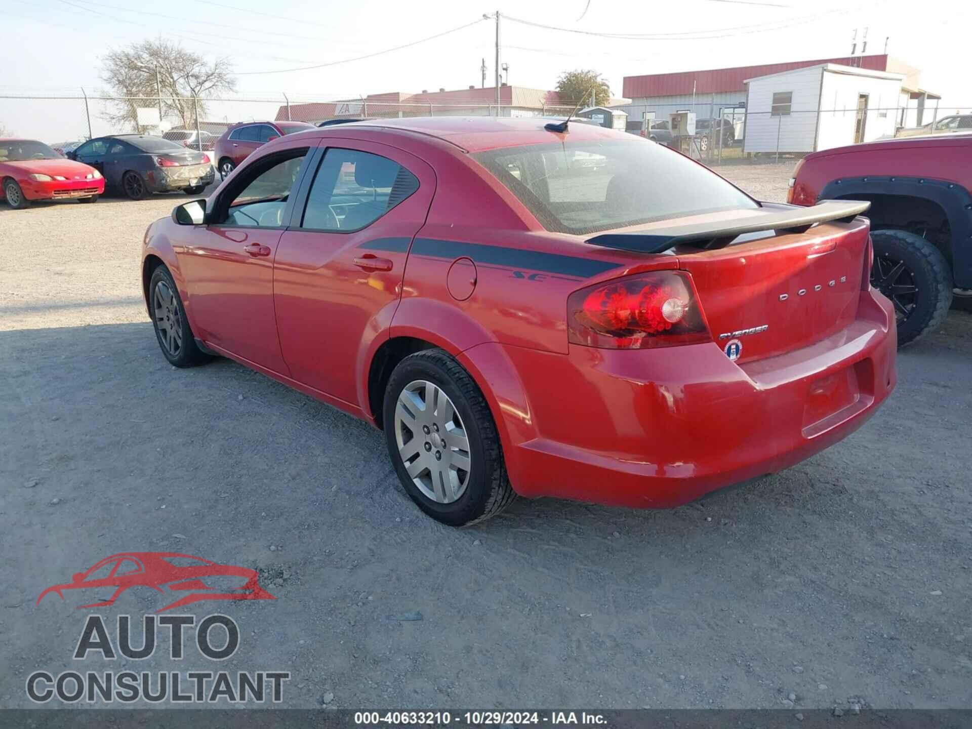 DODGE AVENGER 2013 - 1C3CDZAB5DN530161