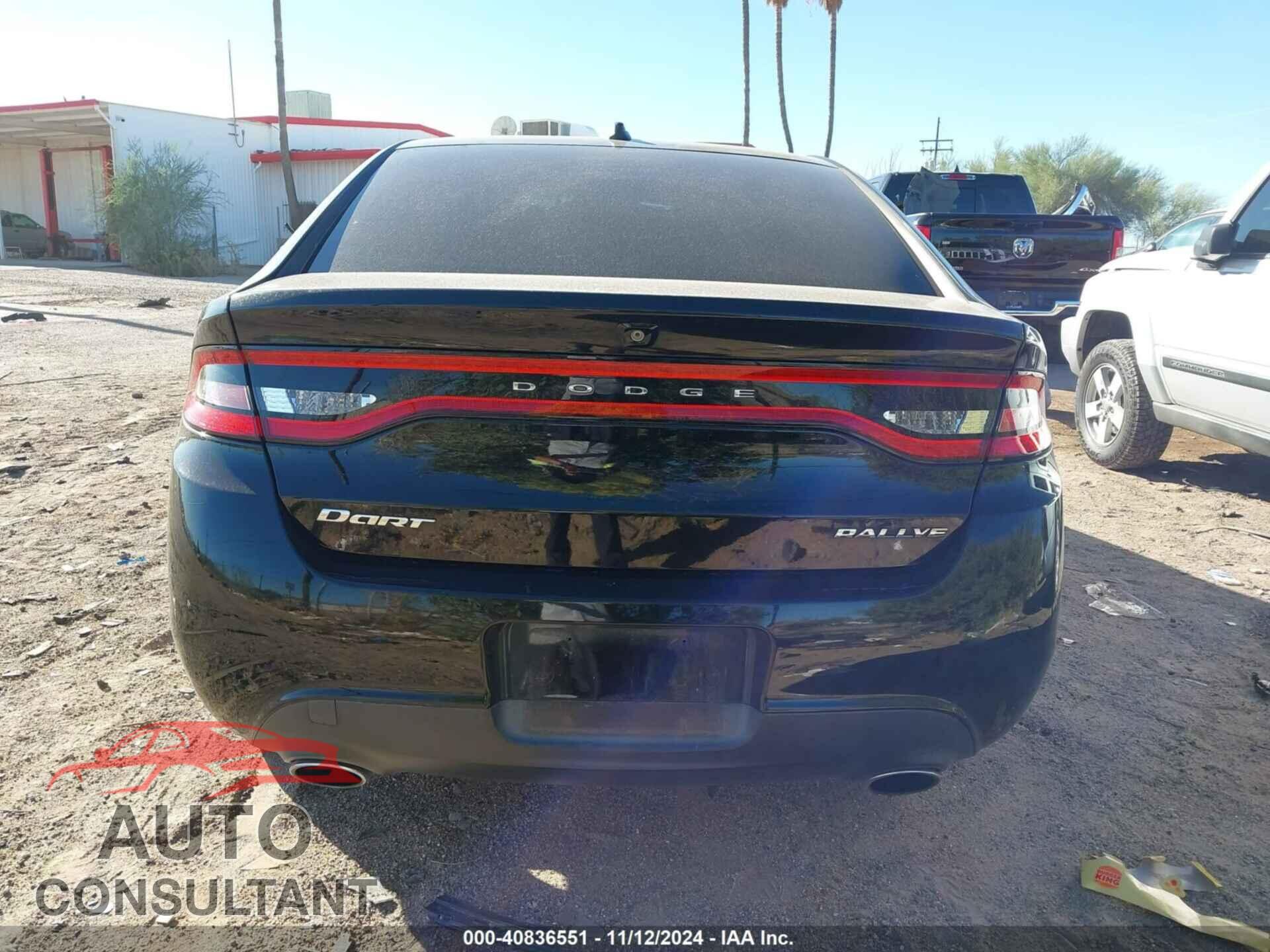 DODGE DART 2015 - 1C3CDFBB7FD247850