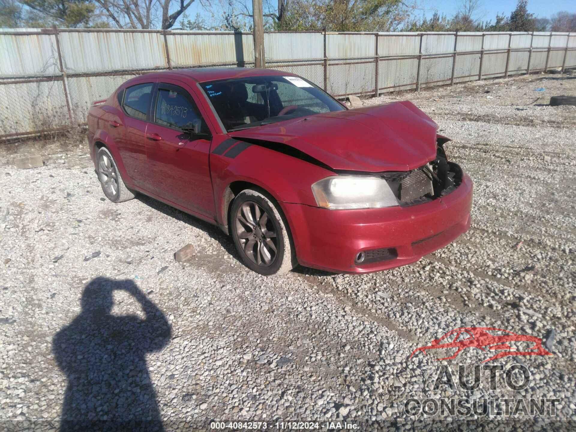 DODGE AVENGER 2013 - 1C3CDZBG1DN531320