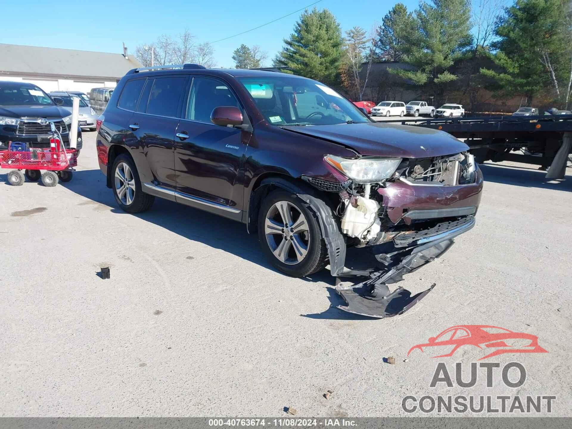 TOYOTA HIGHLANDER 2012 - 5TDDK3EH4CS173923