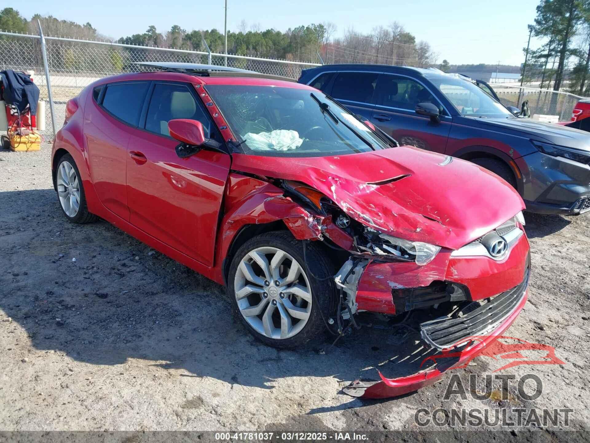 HYUNDAI VELOSTER 2013 - KMHTC6AD5DU171782