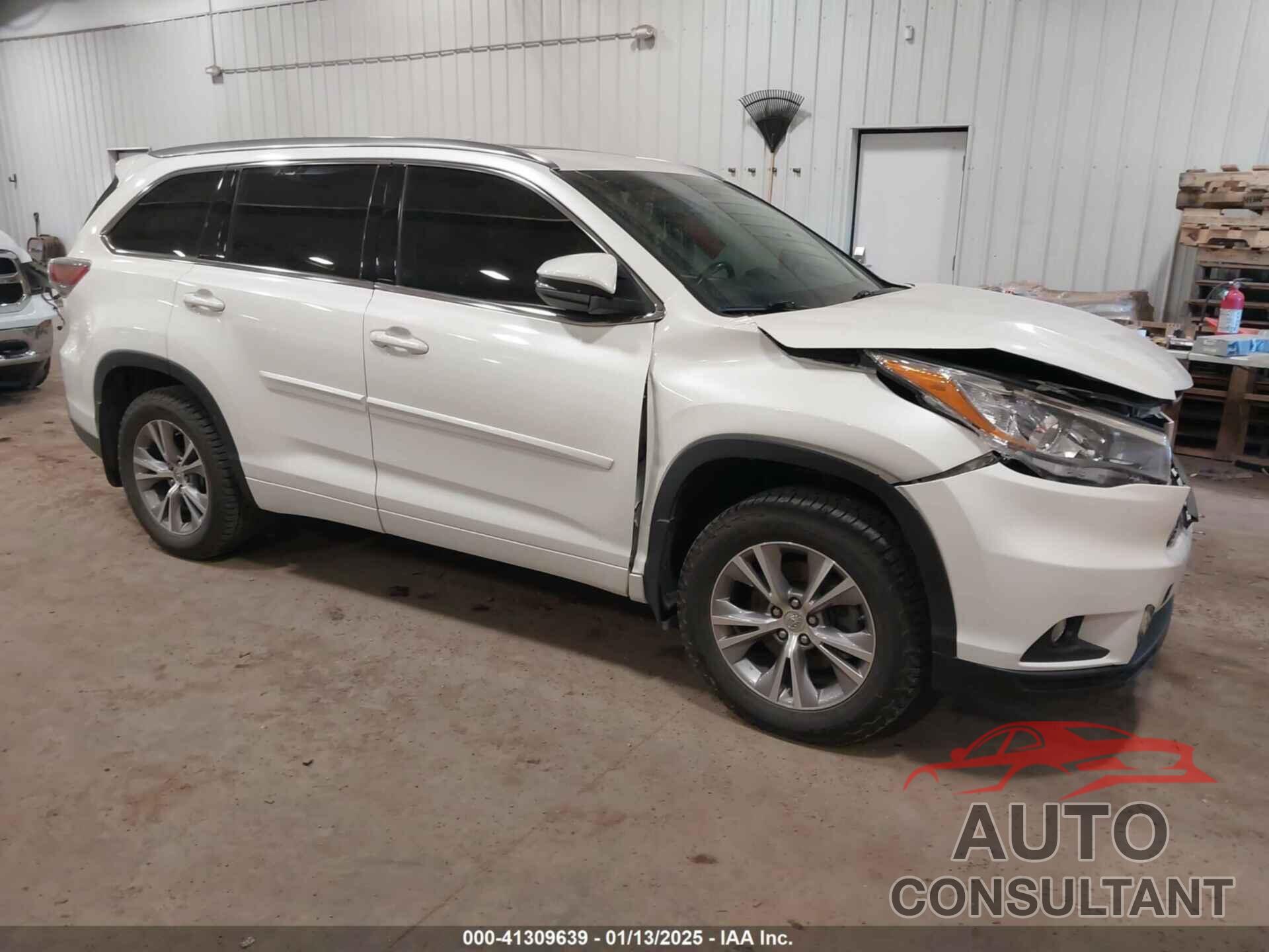 TOYOTA HIGHLANDER 2014 - 5TDJKRFHXES023564