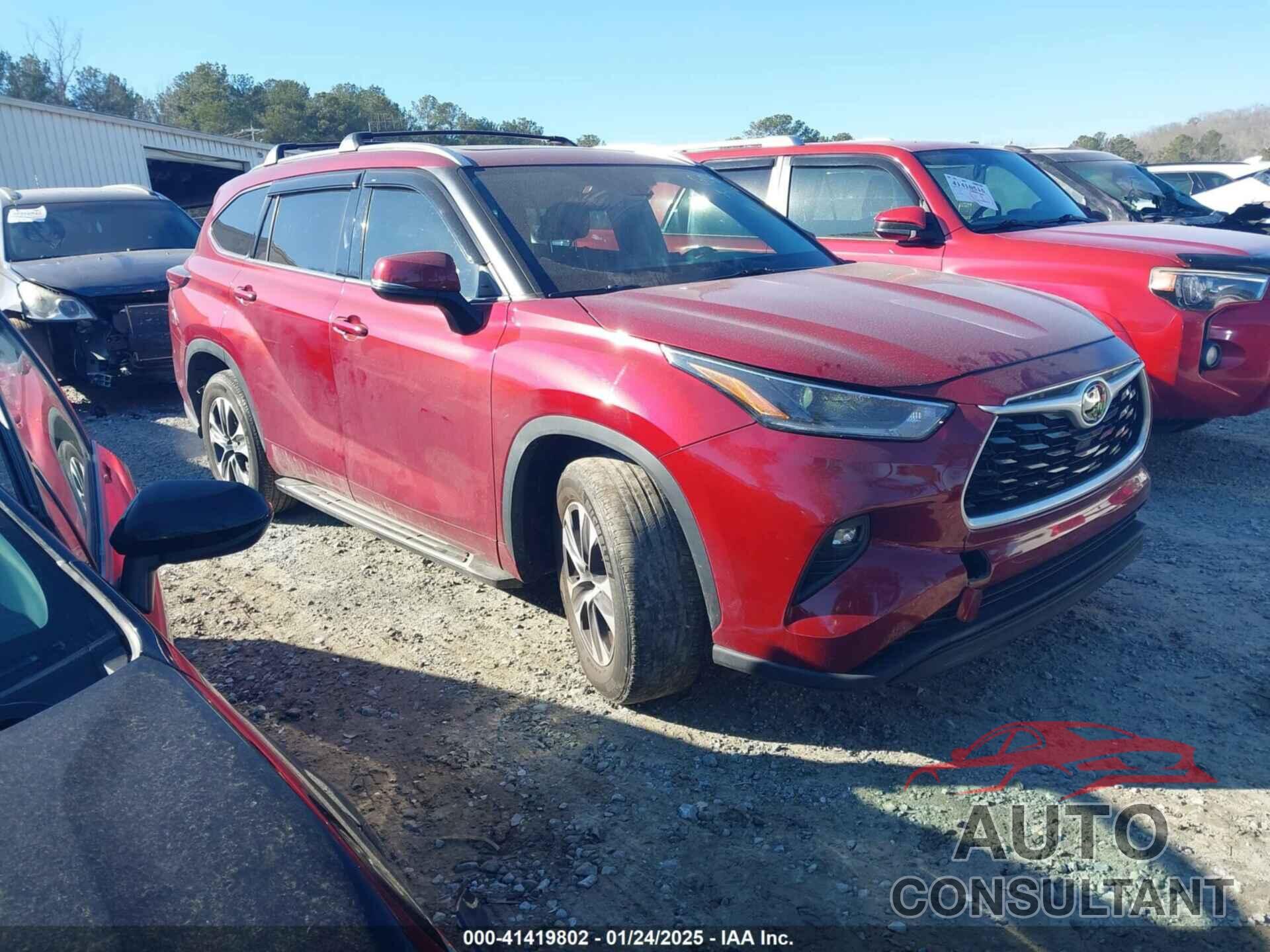 TOYOTA HIGHLANDER 2021 - 5TDGZRAH1MS086225