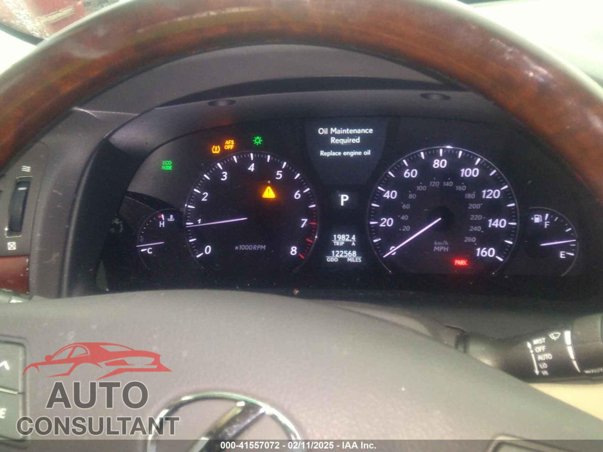 LEXUS LS 460 2012 - JTHBL5EF2C5108653