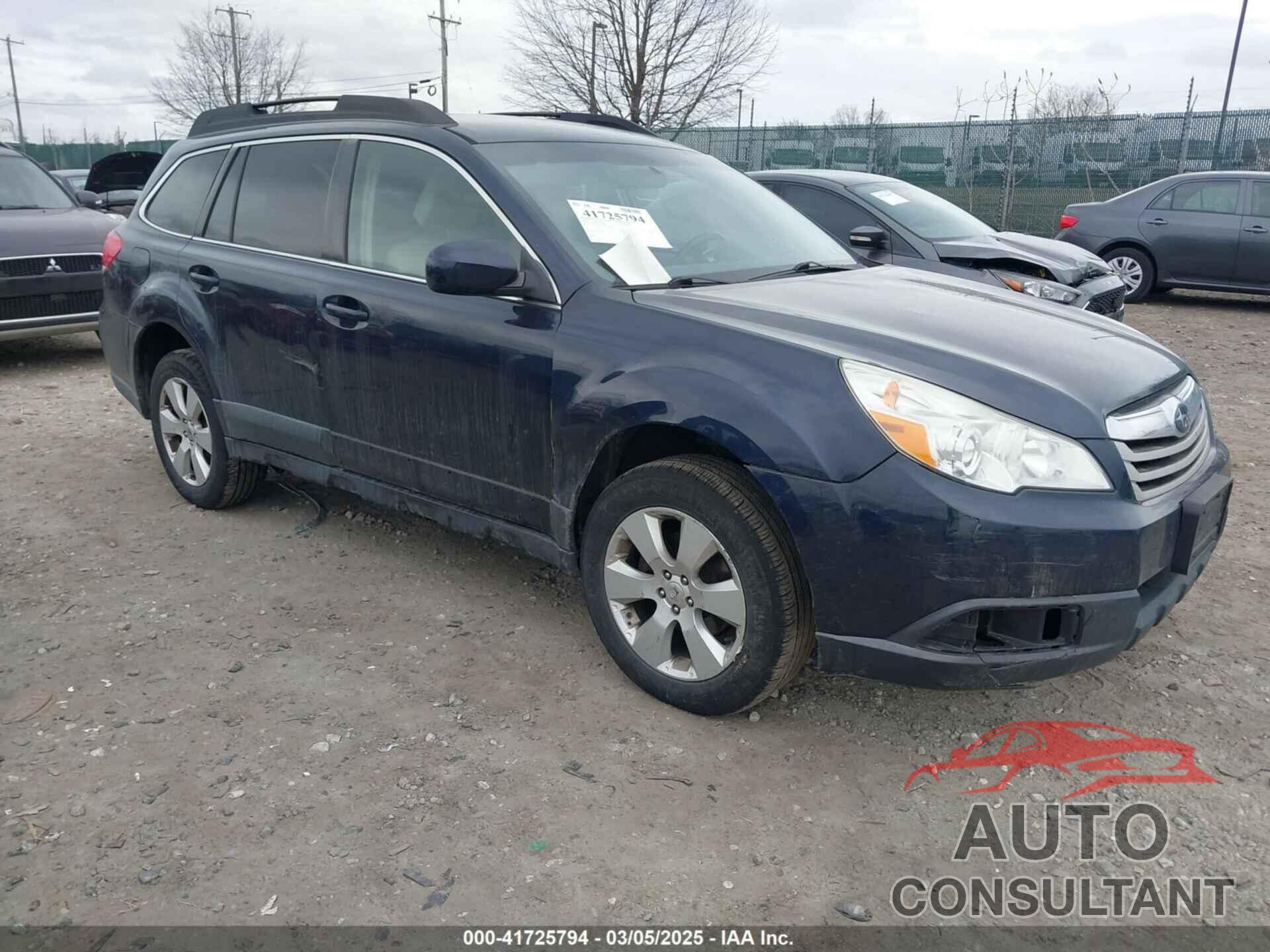 SUBARU OUTBACK 2012 - 4S4BRBCC4C3296090