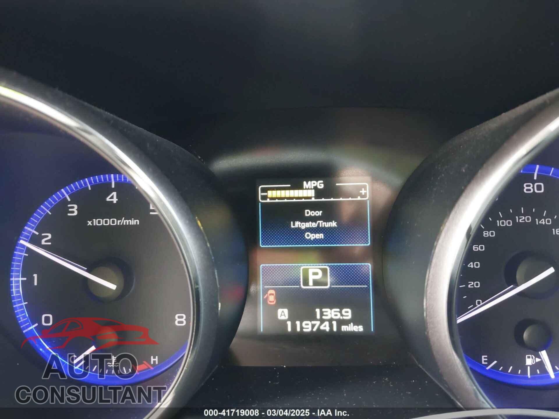 SUBARU OUTBACK 2015 - 4S4BSBDC4F3328026