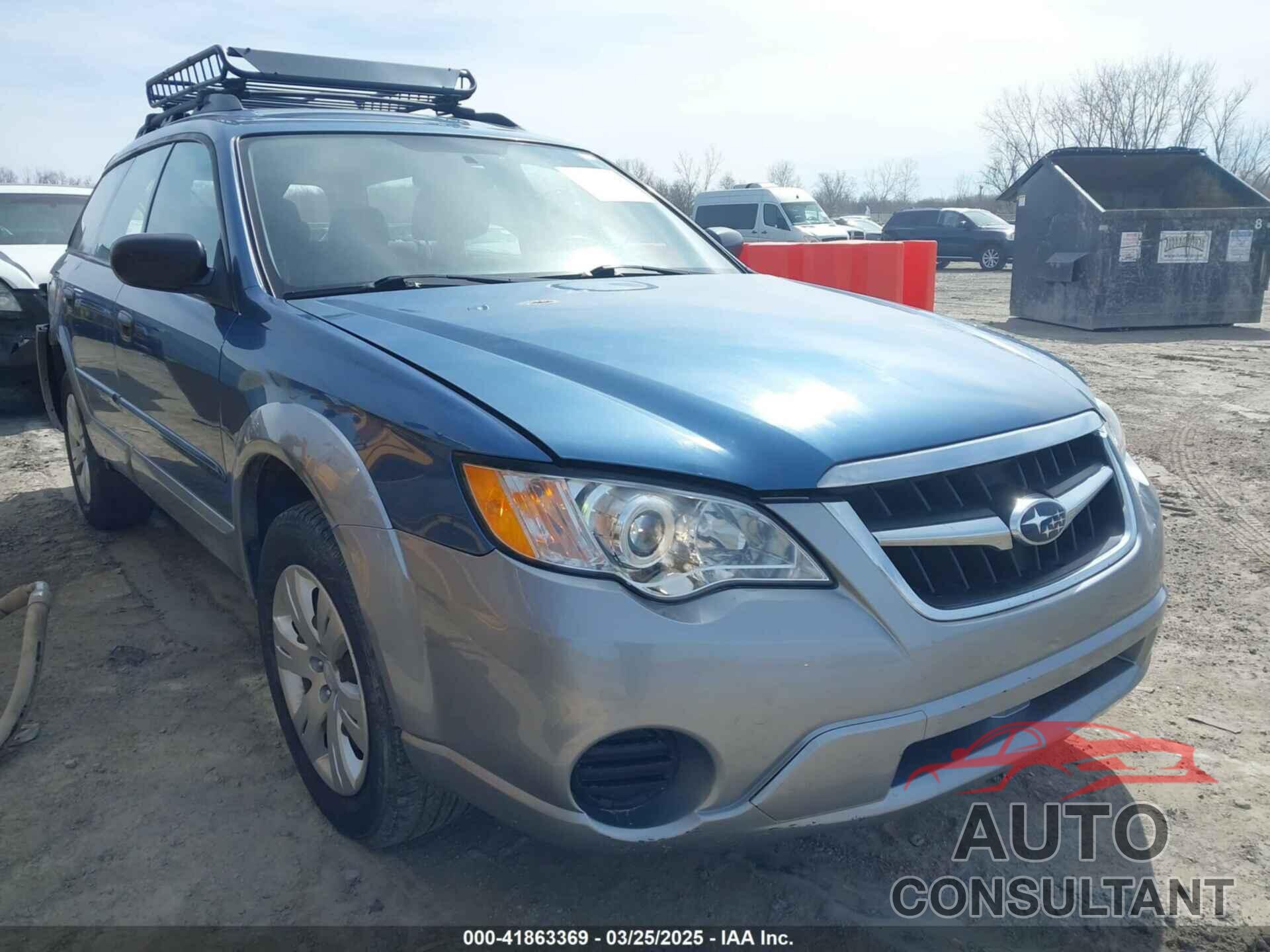 SUBARU OUTBACK 2009 - 4S4BP60C397341796