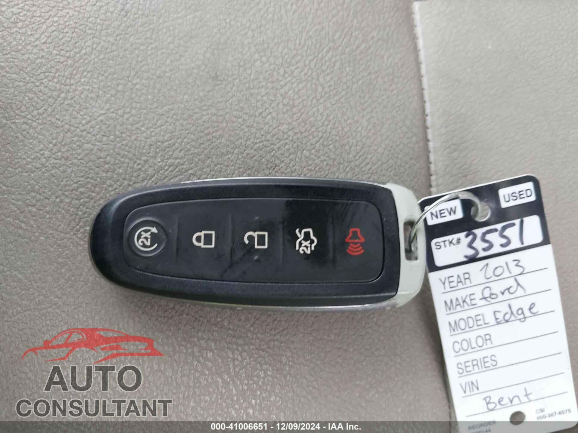 FORD EDGE 2013 - 2FMDK3KC3DBA43848