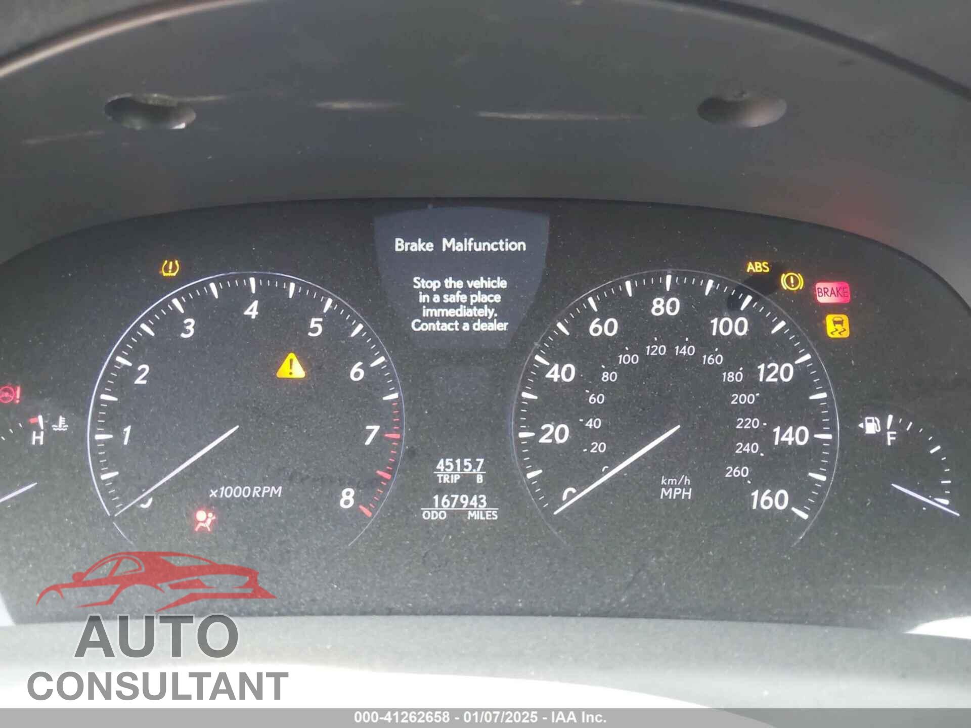 LEXUS LS 460 2010 - JTHGL5EF4A5041475