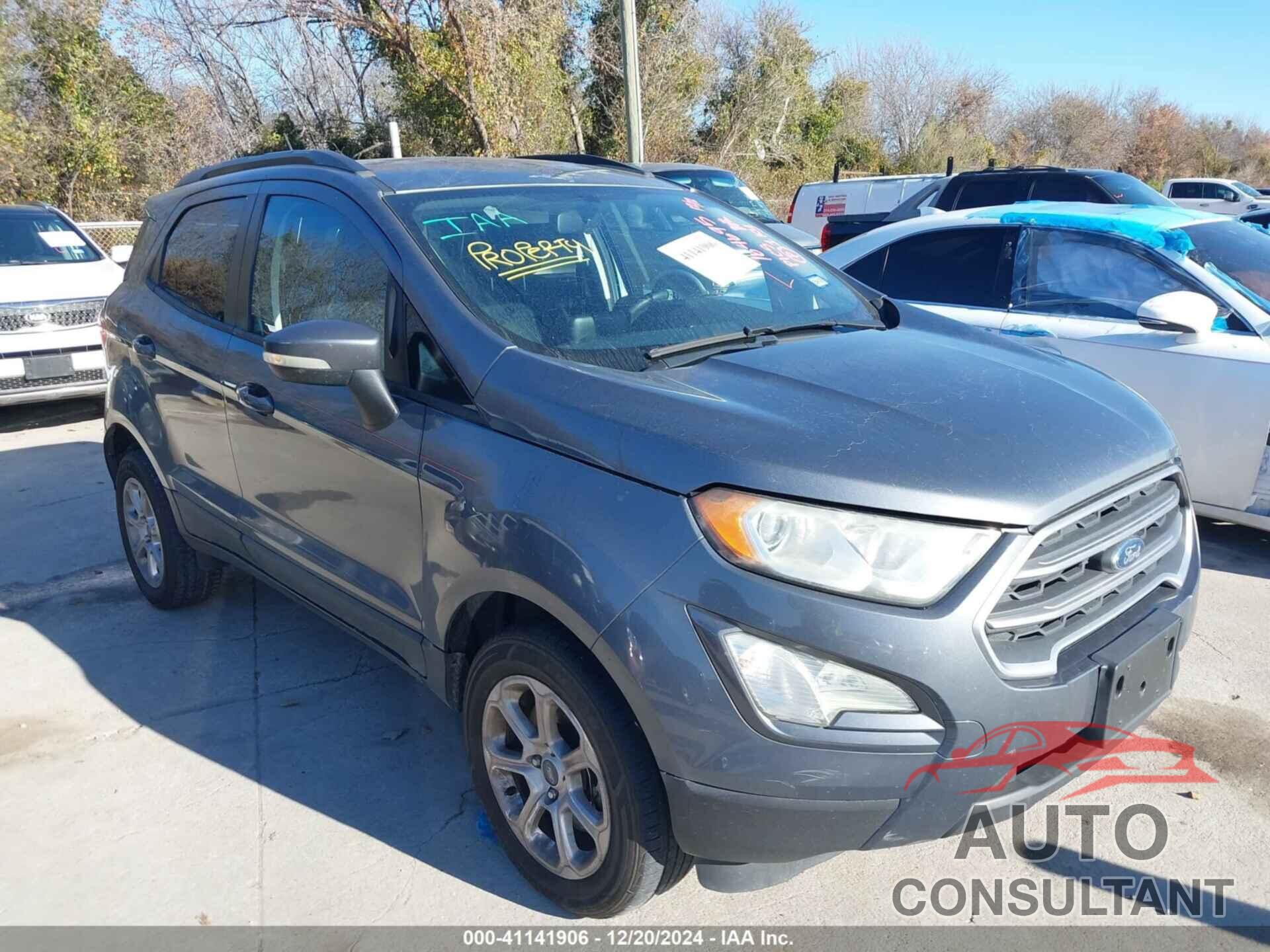 FORD ECOSPORT 2018 - MAJ6P1UL4JC164695