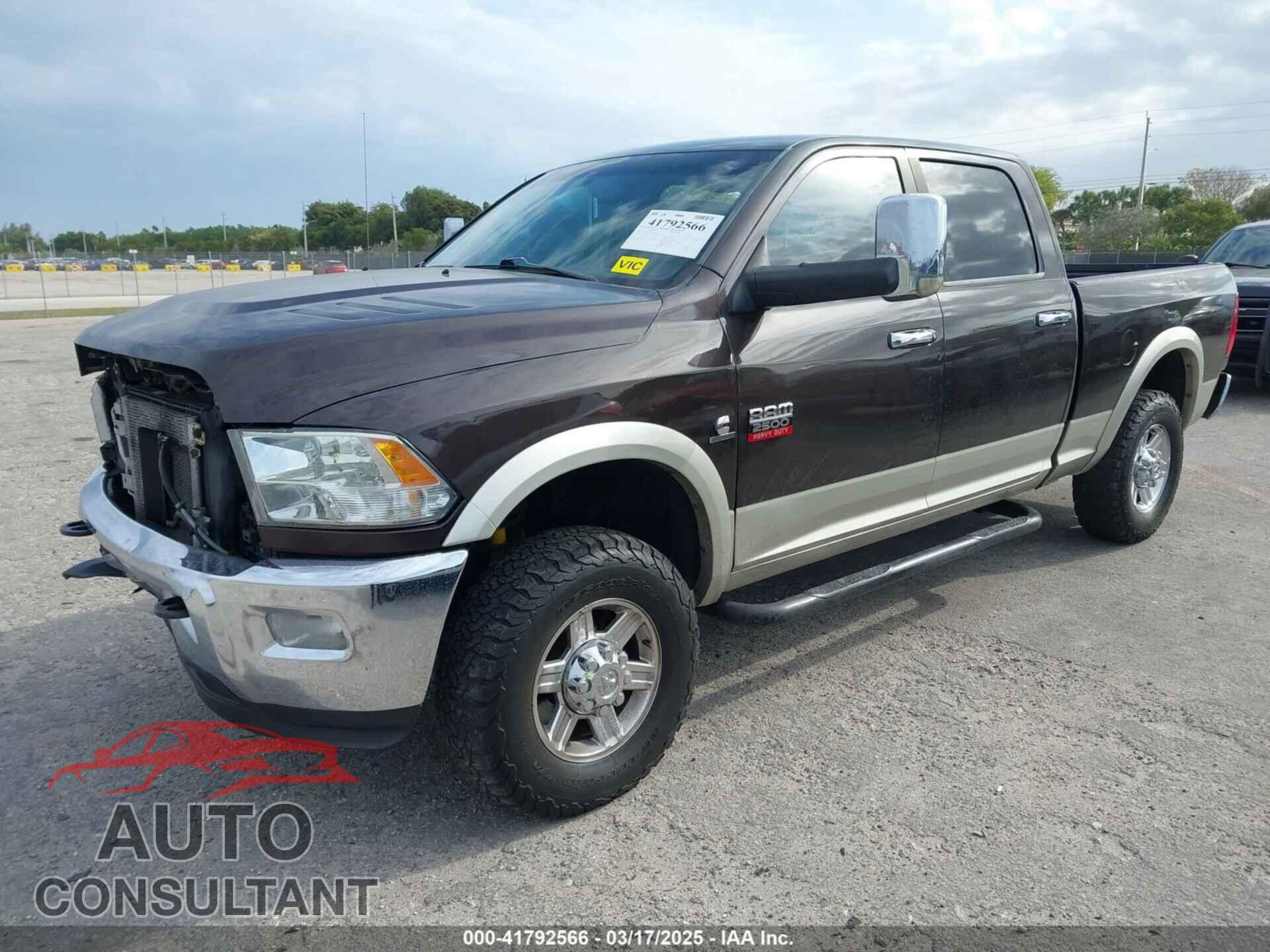 DODGE RAM 2500 2010 - 3D7UT2CL5AG172425