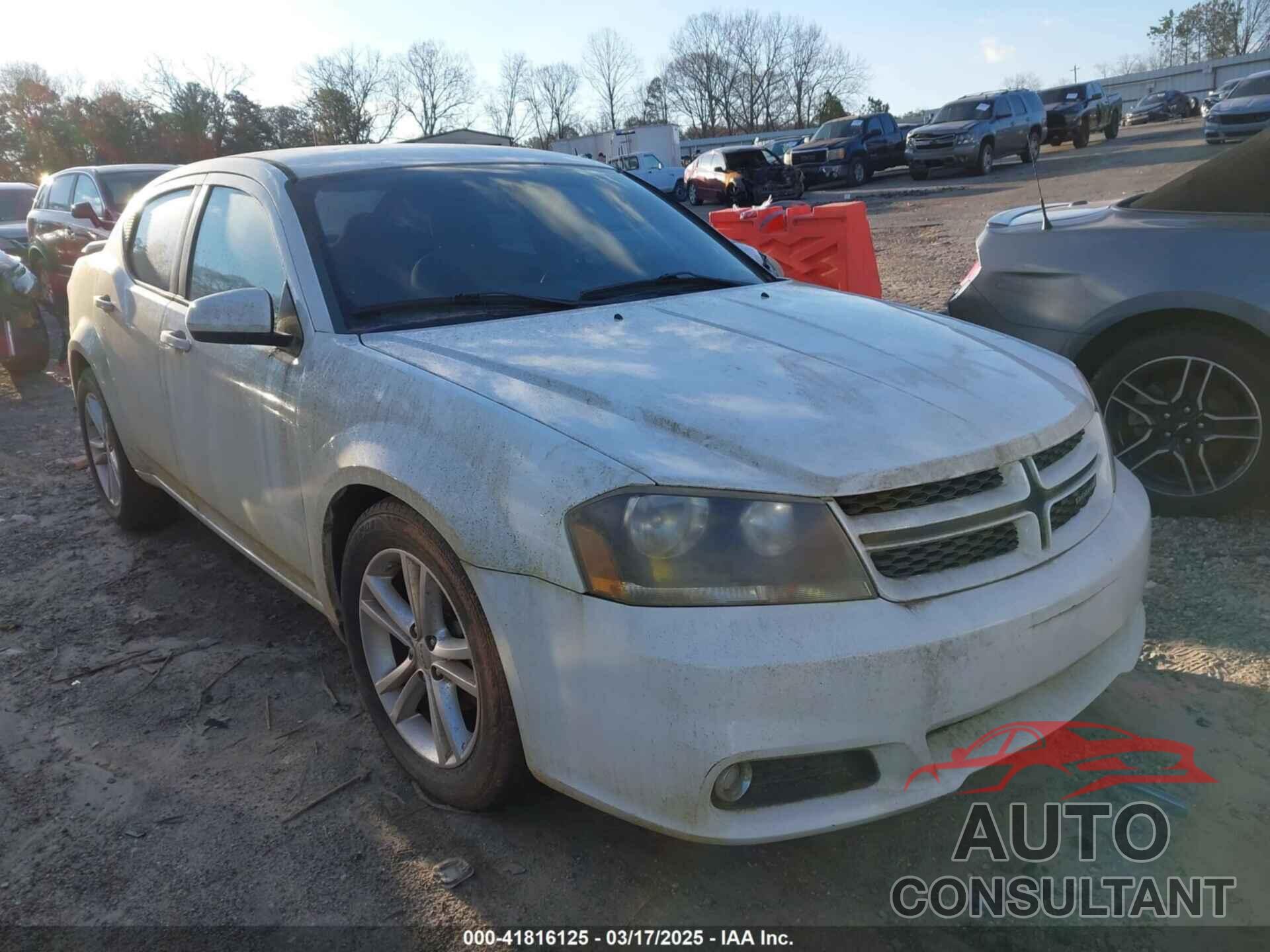 DODGE AVENGER 2013 - 1C3CDZCB0DN519663