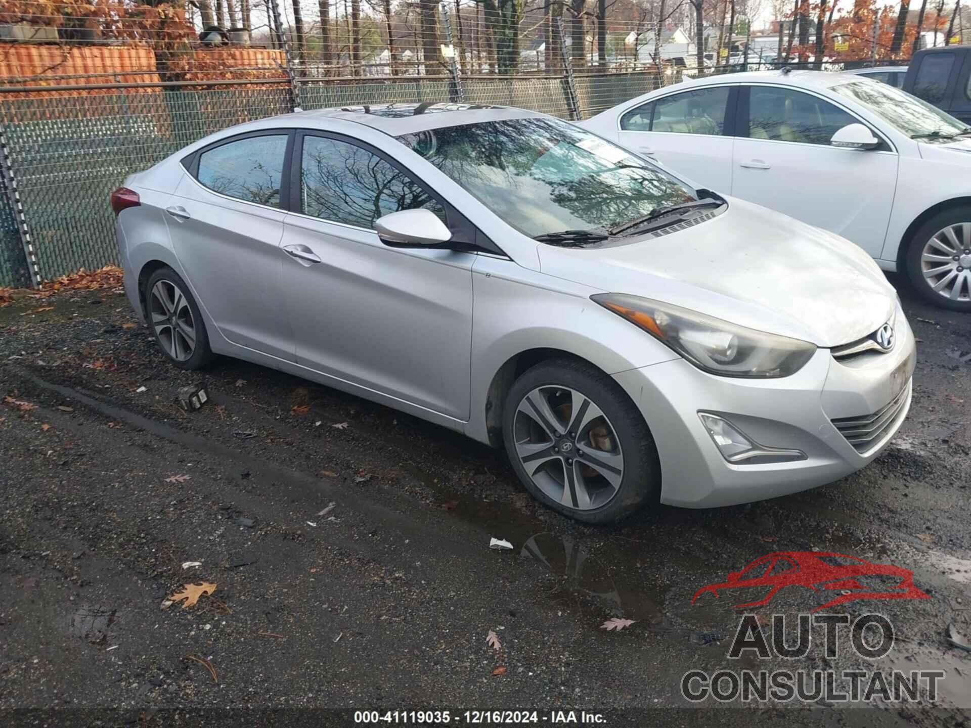 HYUNDAI ELANTRA 2014 - KMHDH4AH9EU161464