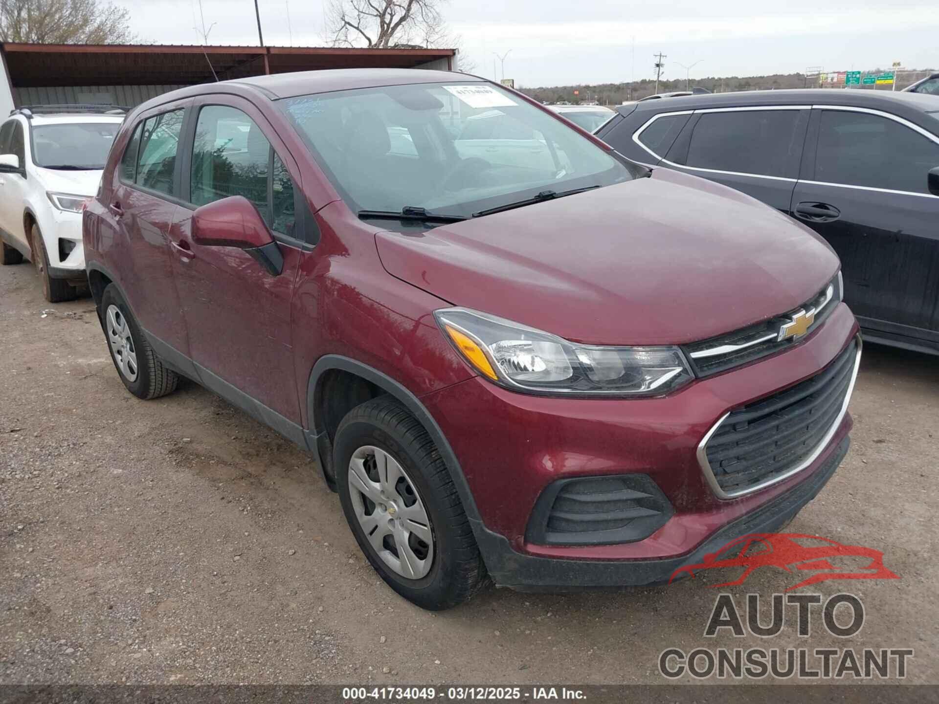CHEVROLET TRAX 2017 - 3GNCJKSB1HL240572