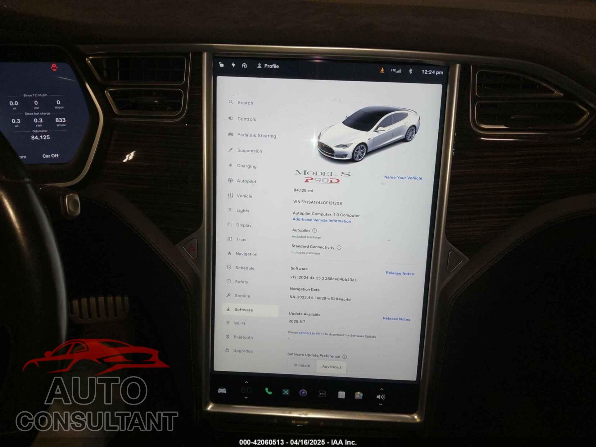 TESLA MODEL S 2016 - 5YJSA1E44GF131208