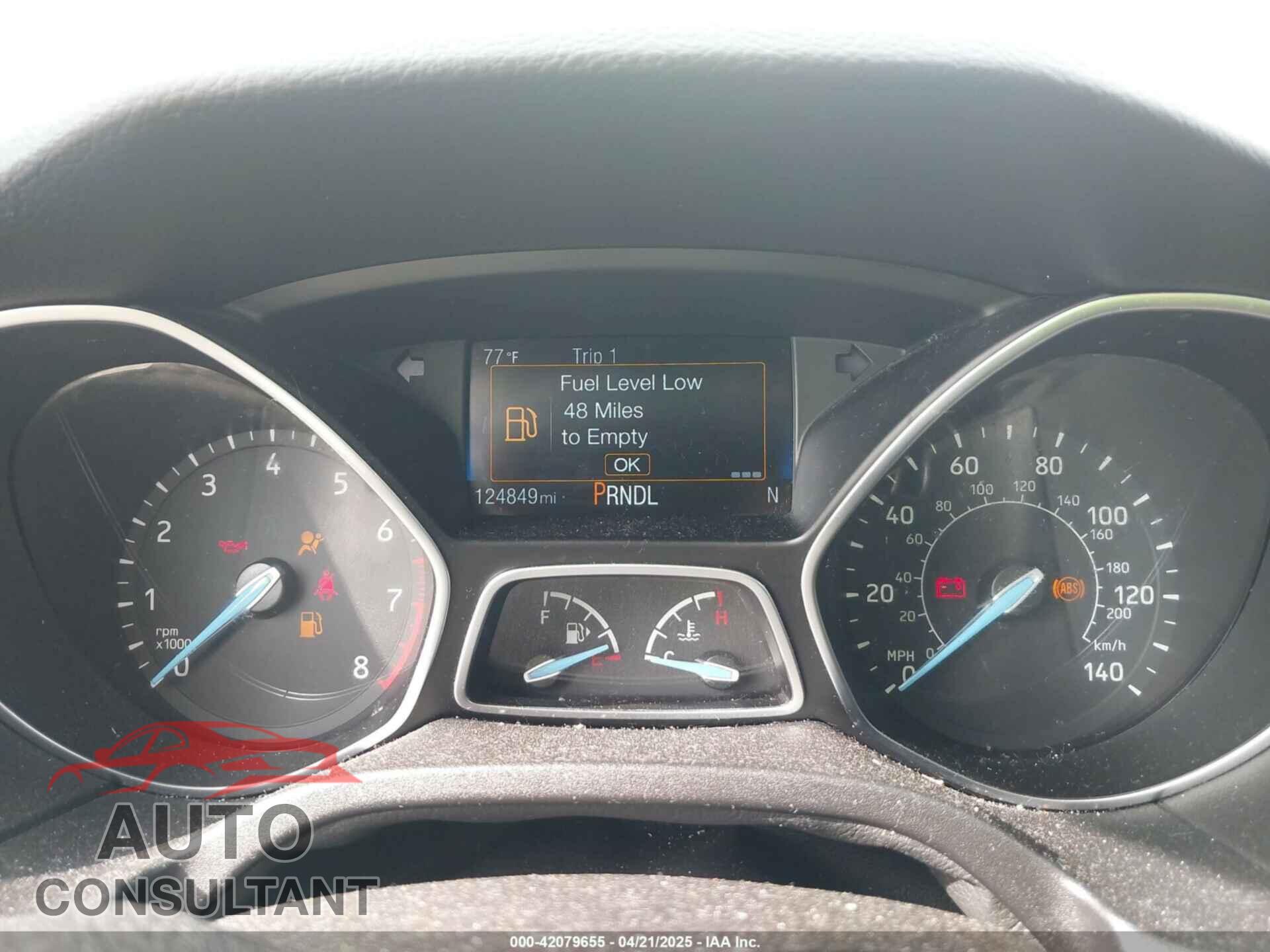 FORD FOCUS 2016 - 1FADP3F26GL287656