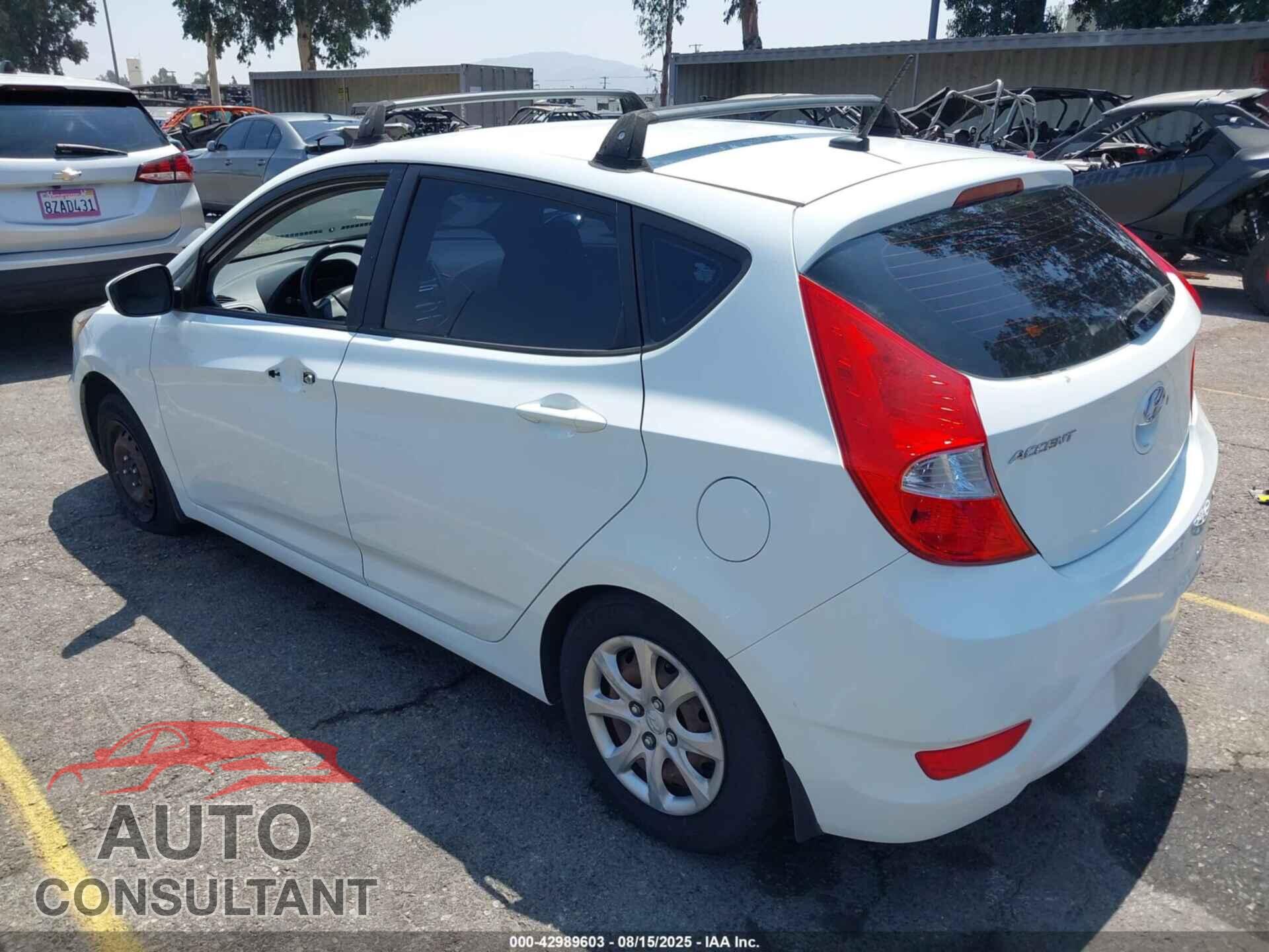 HYUNDAI ACCENT 2013 - KMHCT5AE5DU066176