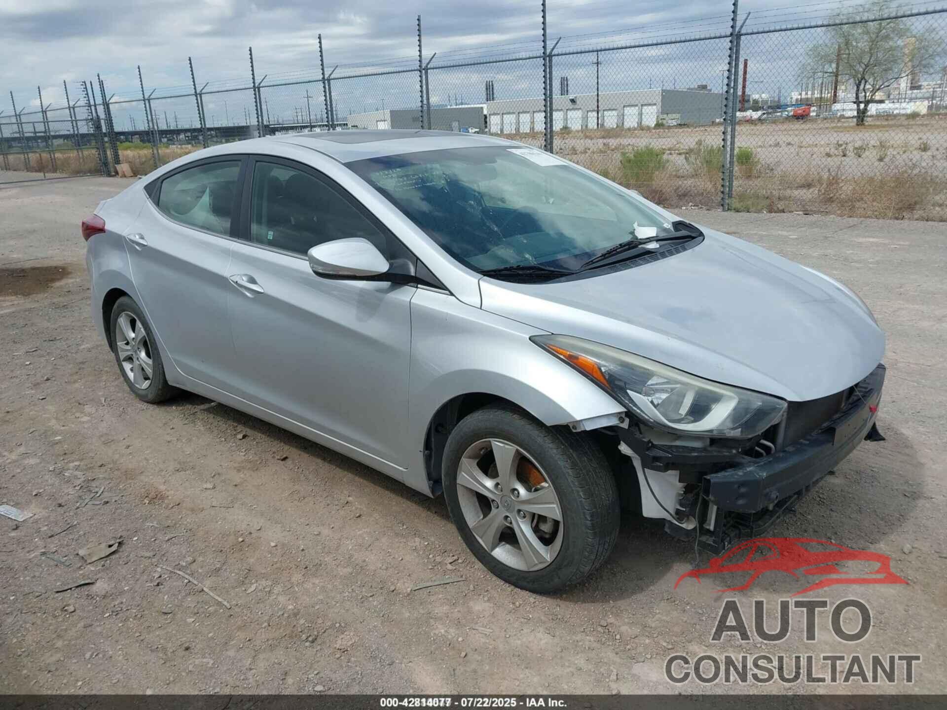 HYUNDAI ELANTRA 2016 - KMHDH4AE9GU566331