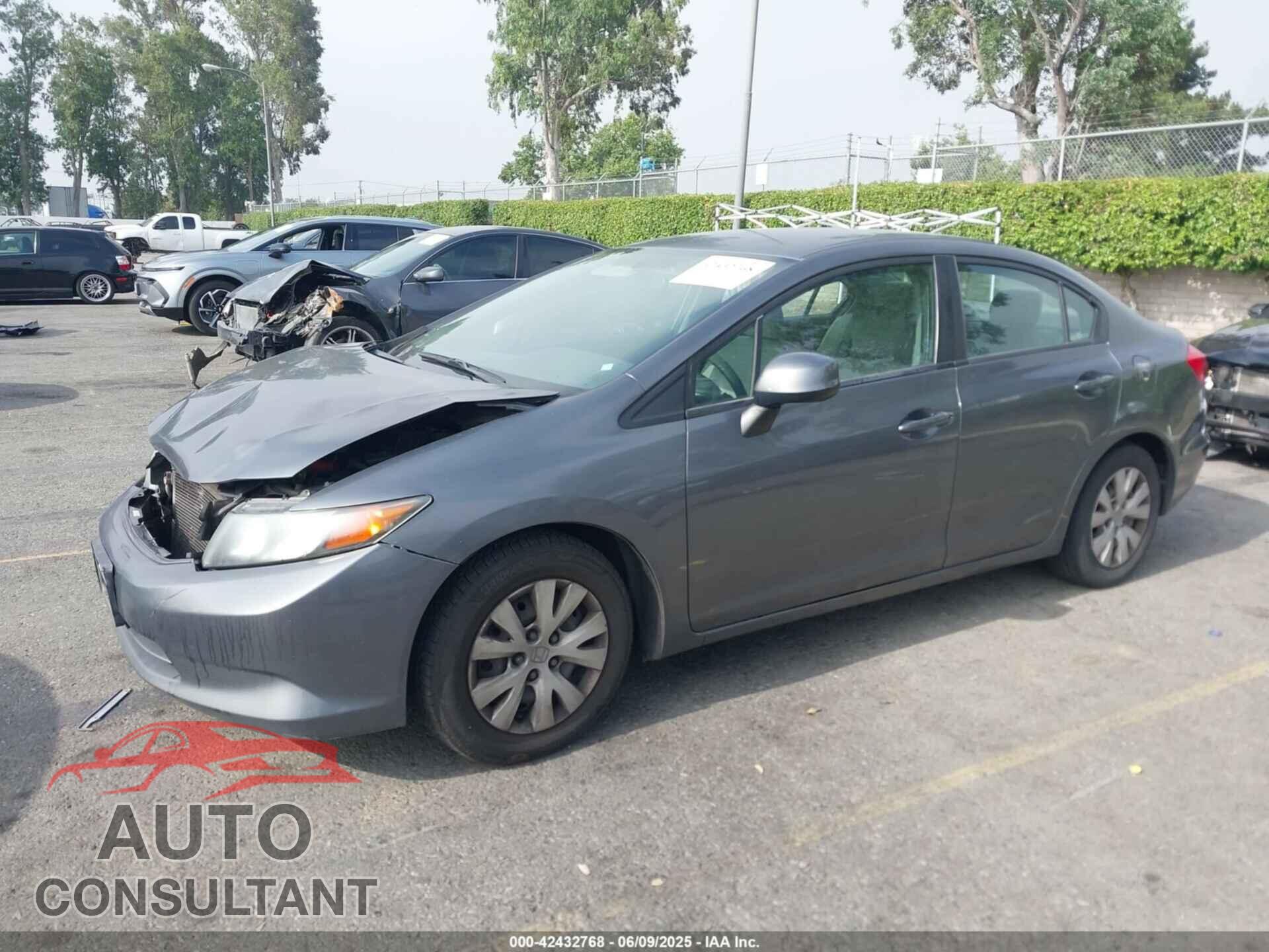 HONDA CIVIC 2012 - 19XFB2F53CE307192