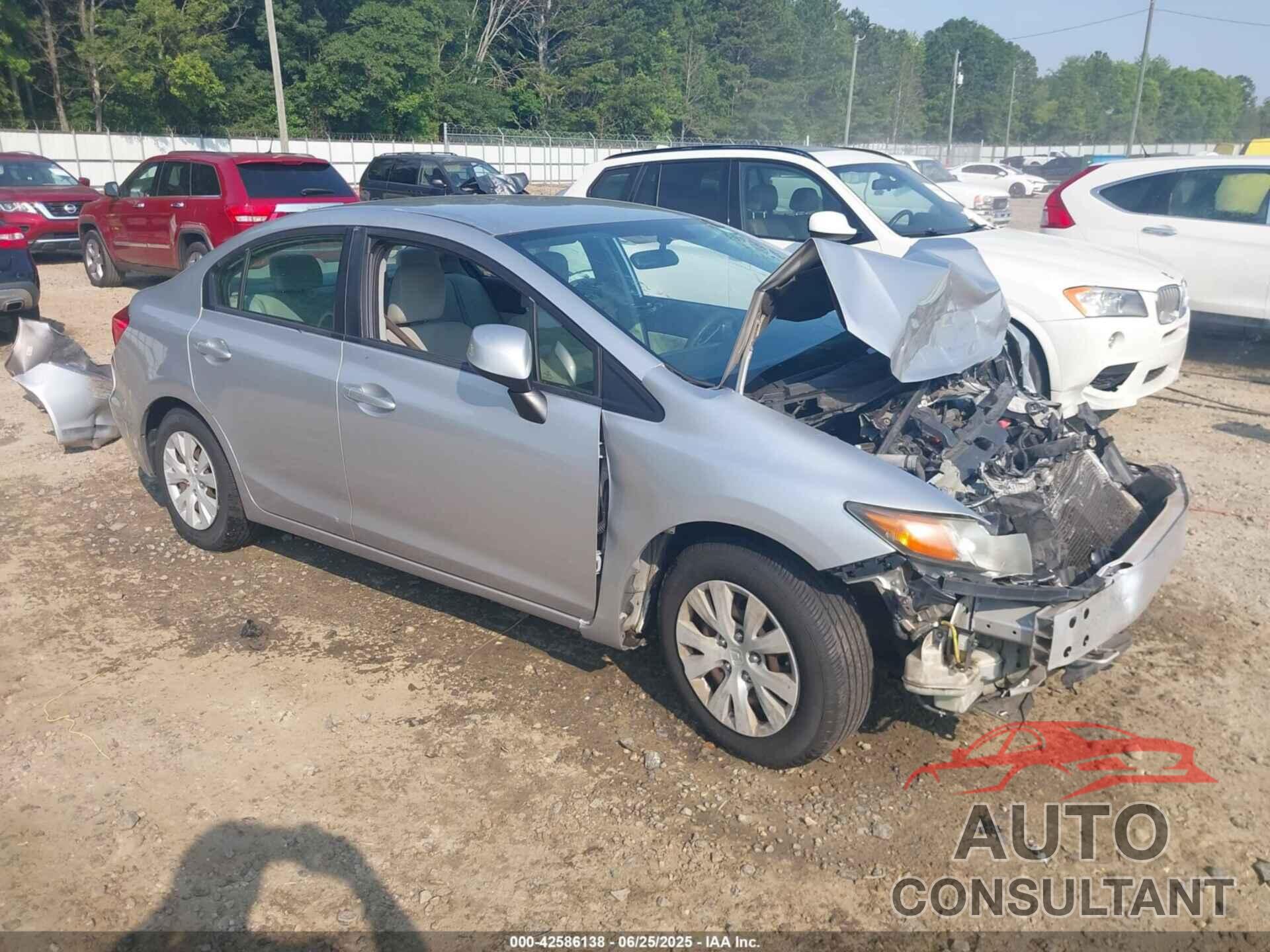 HONDA CIVIC 2012 - 19XFB2F52CE087432